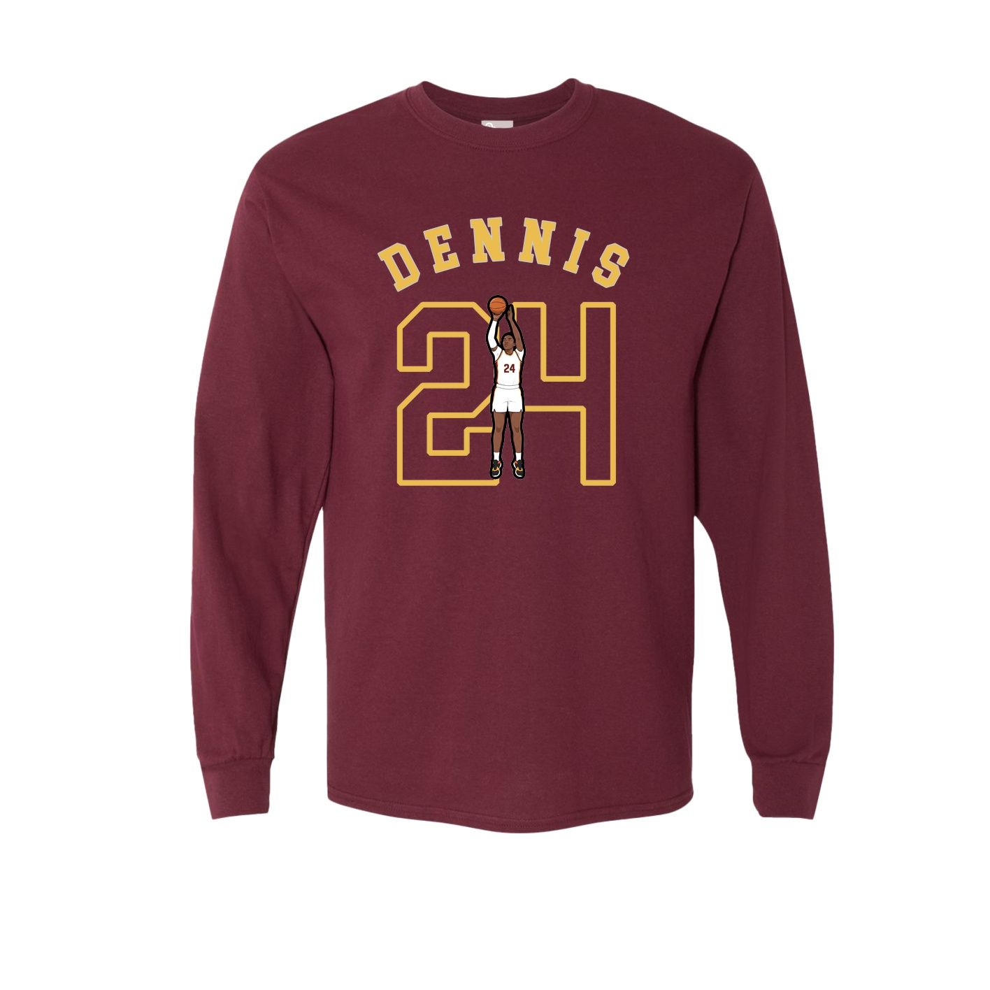 Long Sleeve Tee — Shirsey Arch in Maroon