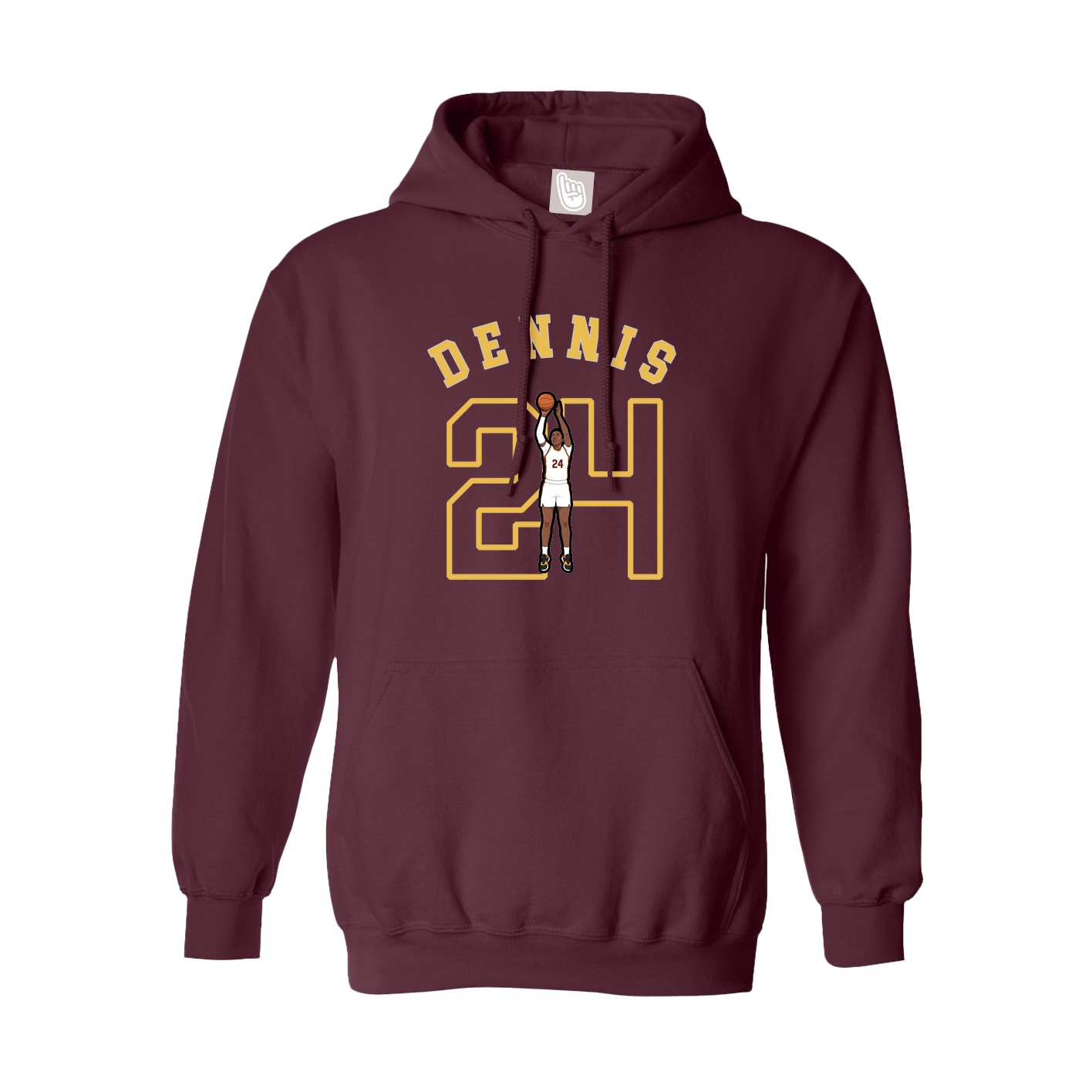 Youth Hoodie — Shirsey Arch in Maroon