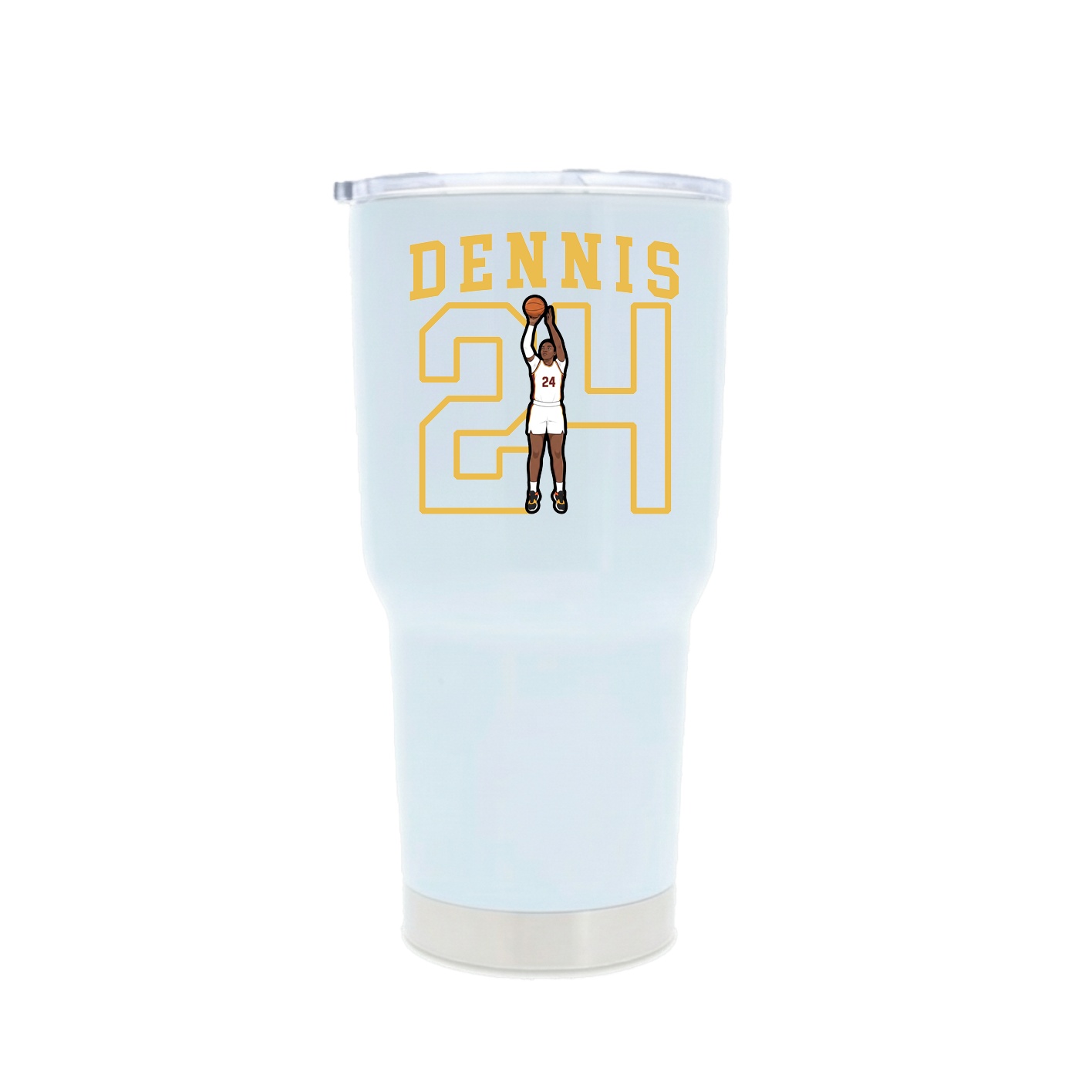 30oz Stainless Steel Tumbler — Shirsey in White