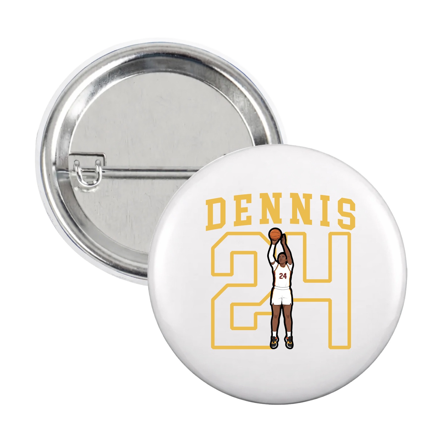 Game Day Button — Shirsey in White