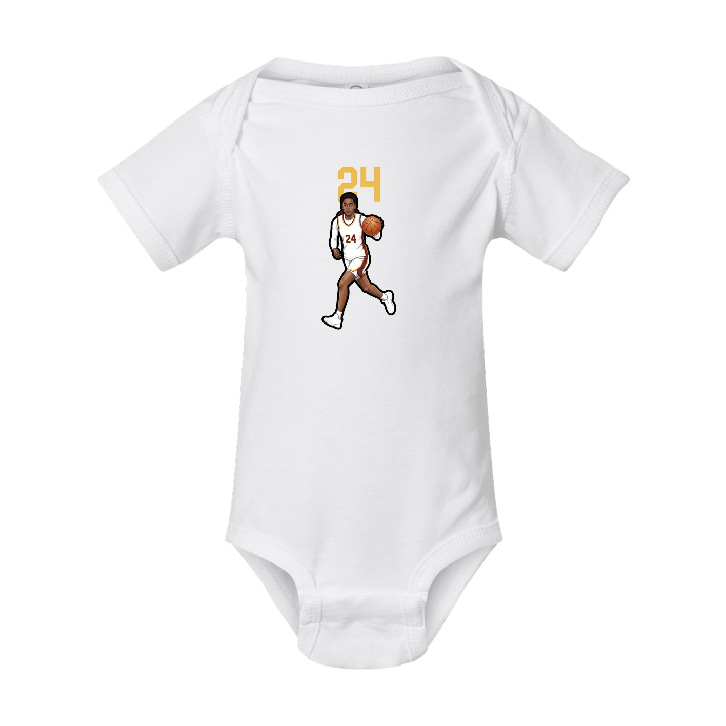 Baby Onesie — Number Top in White