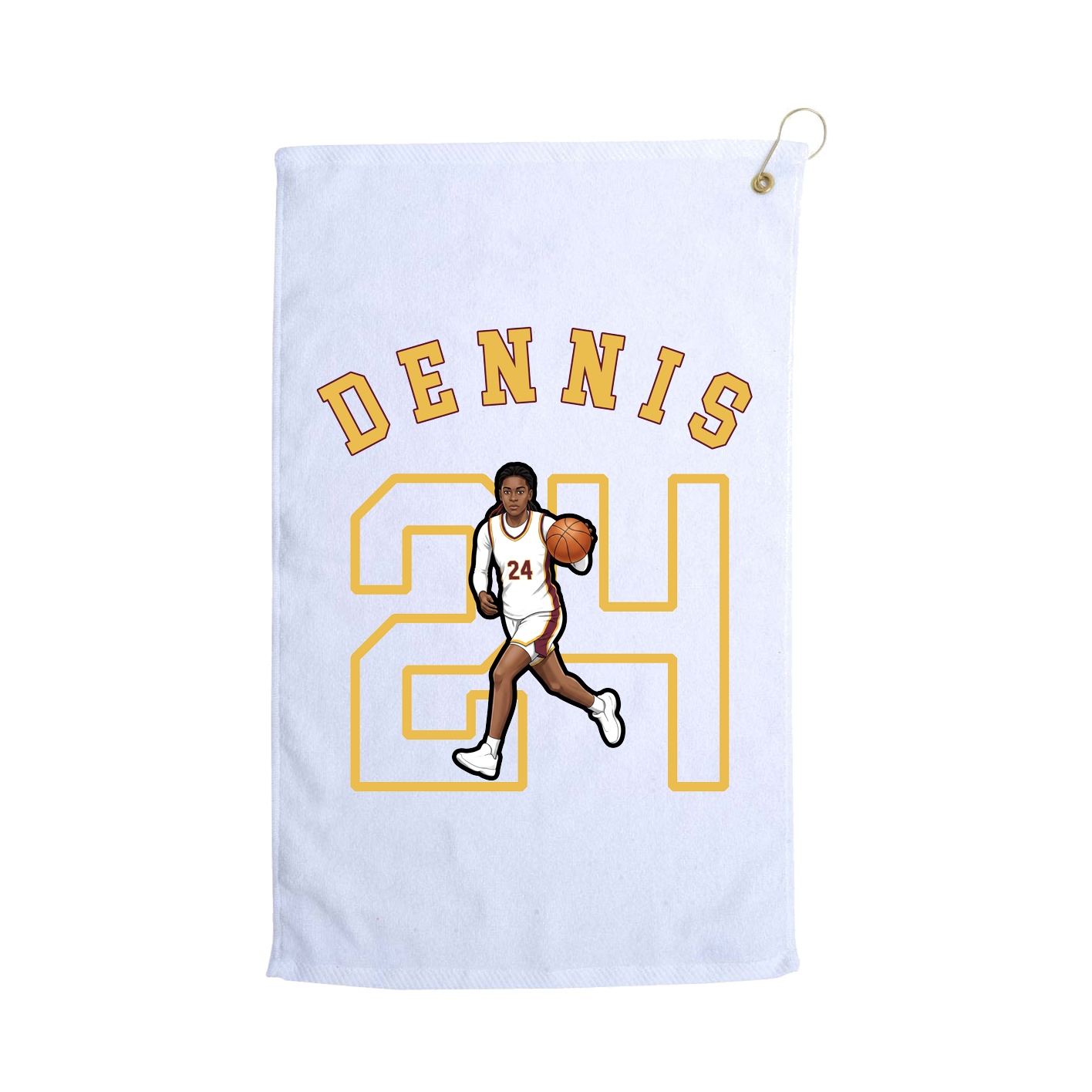 Golf Towel — Shirsey Arch in White