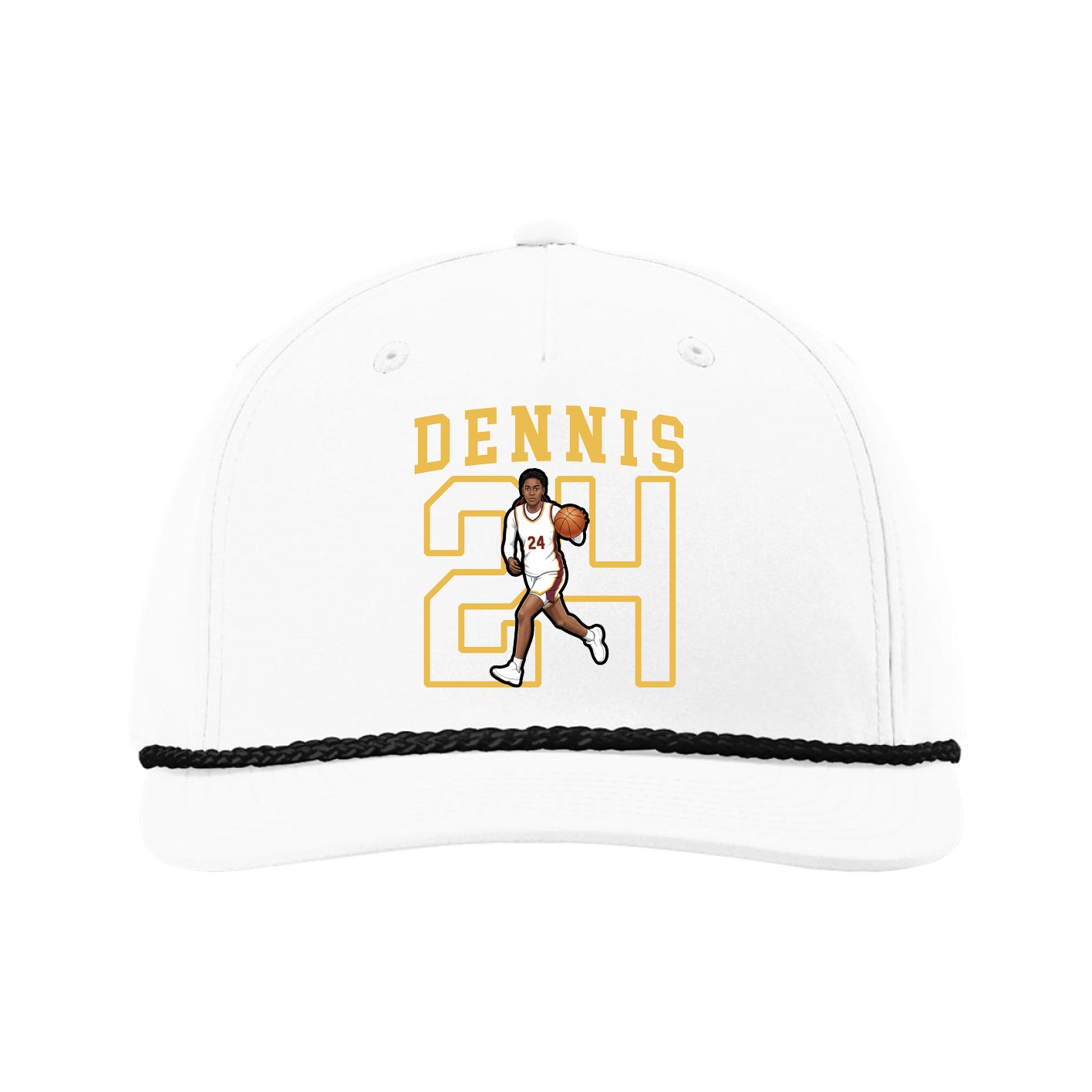 Five-Panel Classic Rope Cap — Shirsey in White