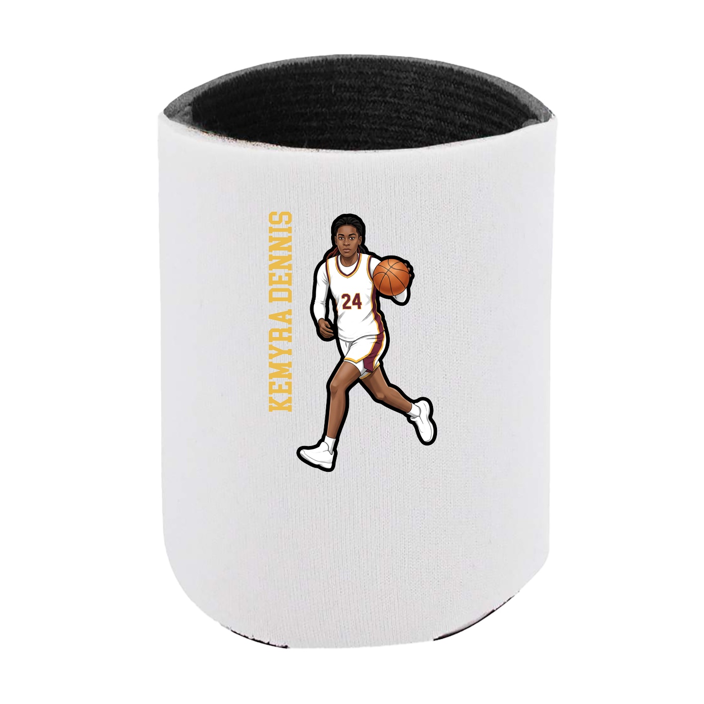 Can Holder — Name Vertical in White