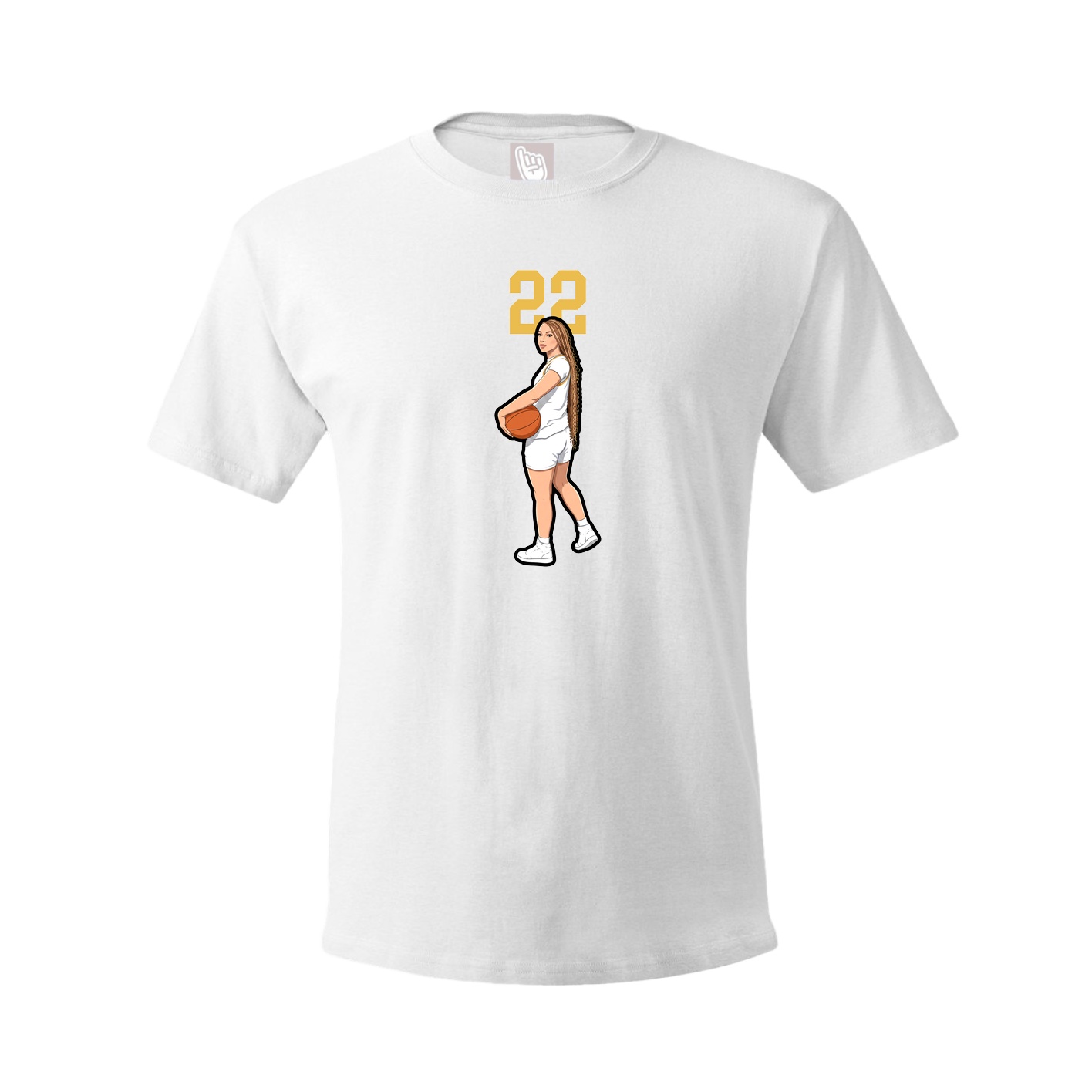 Tee — Number Top in White
