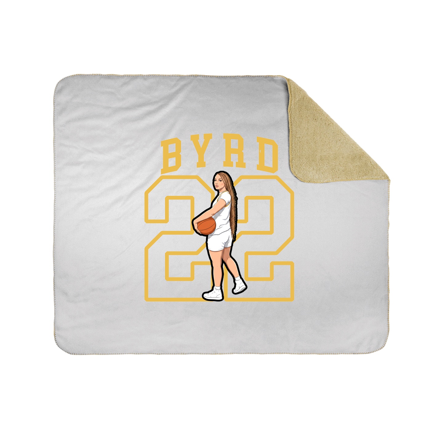Throw Blanket — Shirsey in White