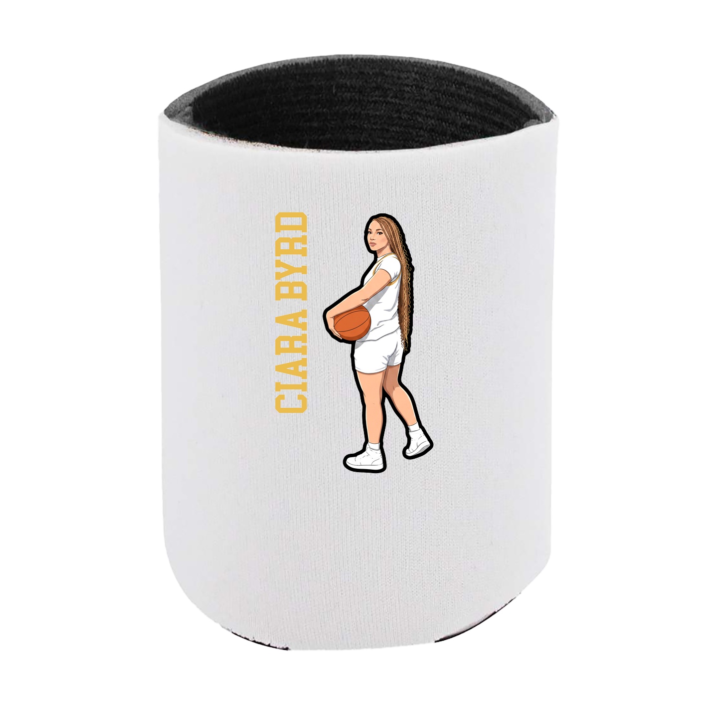 Can Holder — Name Vertical in White
