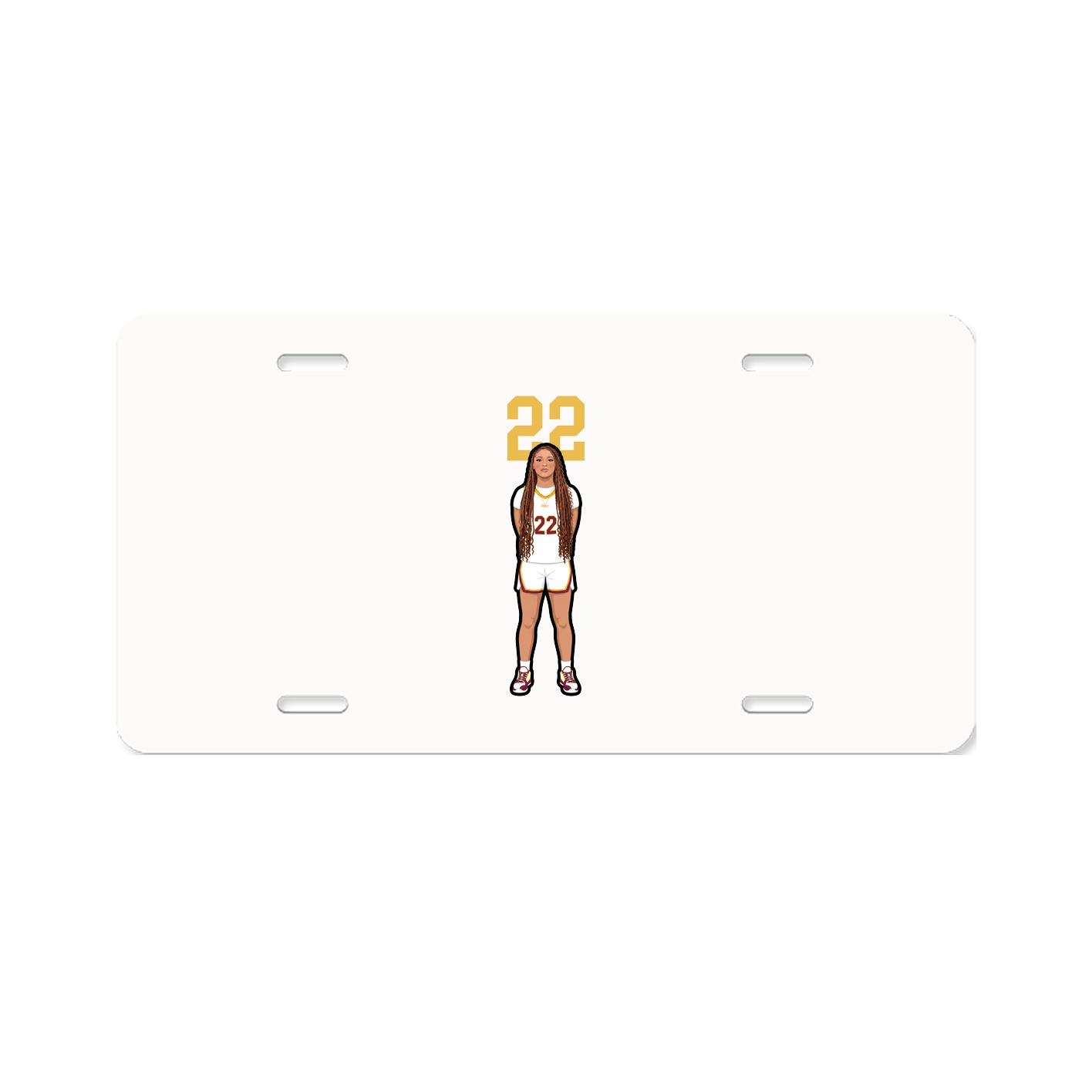 License Plate — Number Top in Classic