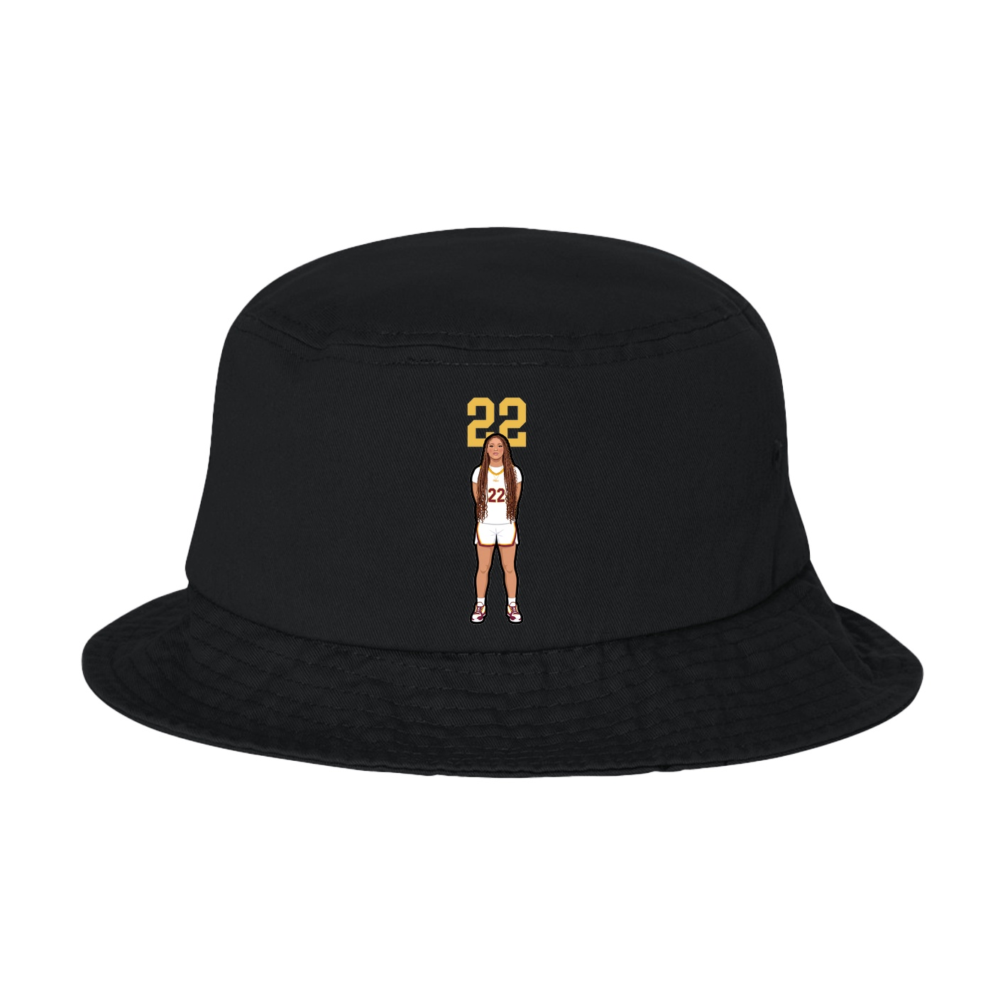 Bucket Cap — Number Top in Black