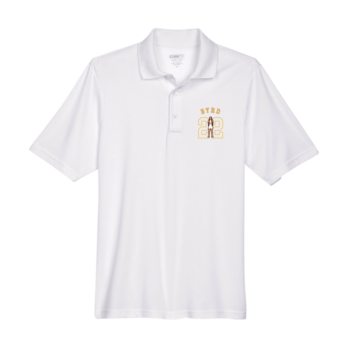 Performance Polo — Shirsey Arch in White