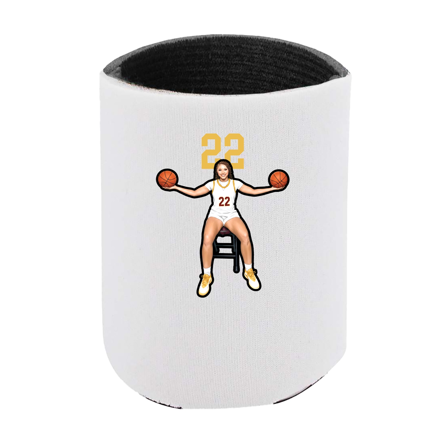 Can Holder — Number Top in White