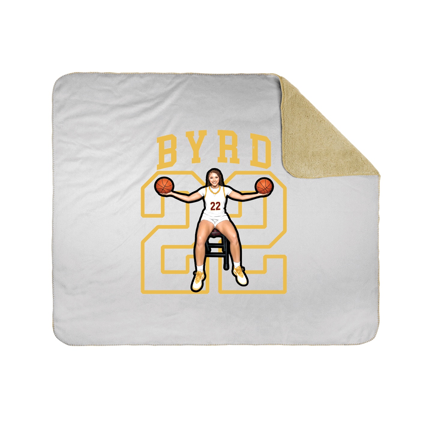 50x60 Sherpa Lined Throw Blanket