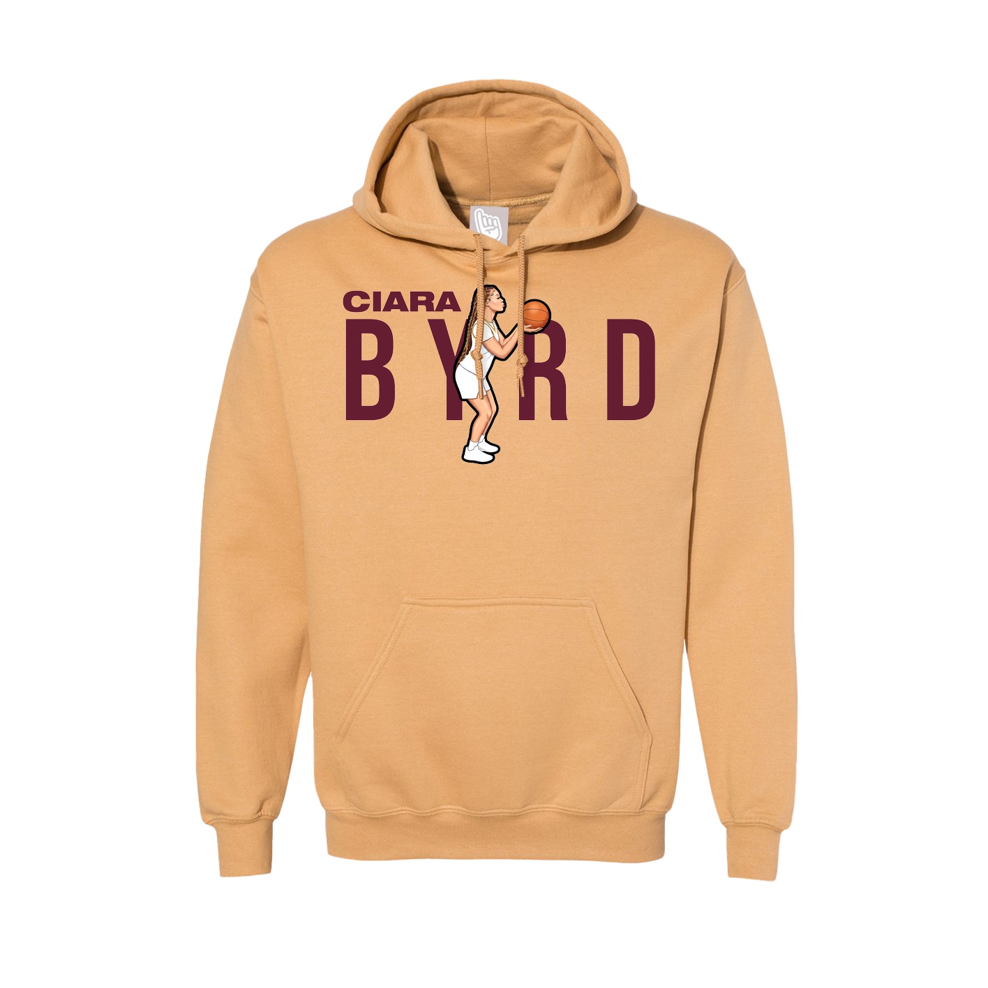 Hoodie — Player Name in Vegas Gold