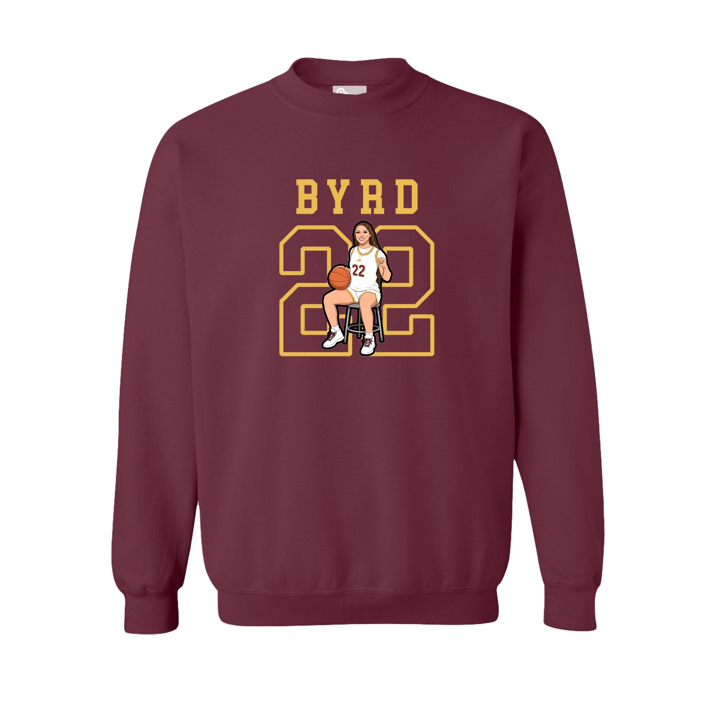 Fleece Crew — Shirsey in Maroon