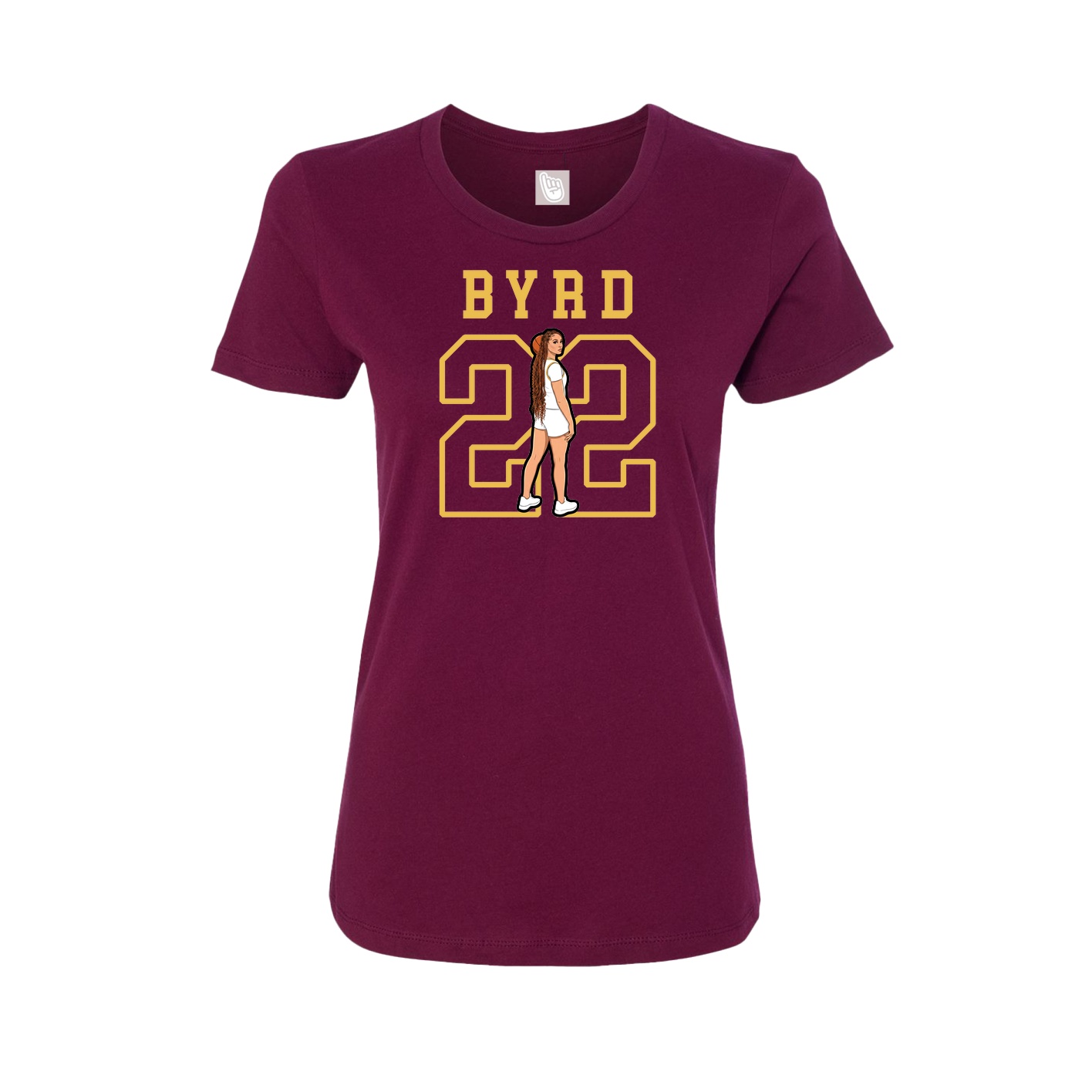 Fitted Women's Tee — Shirsey in Maroon