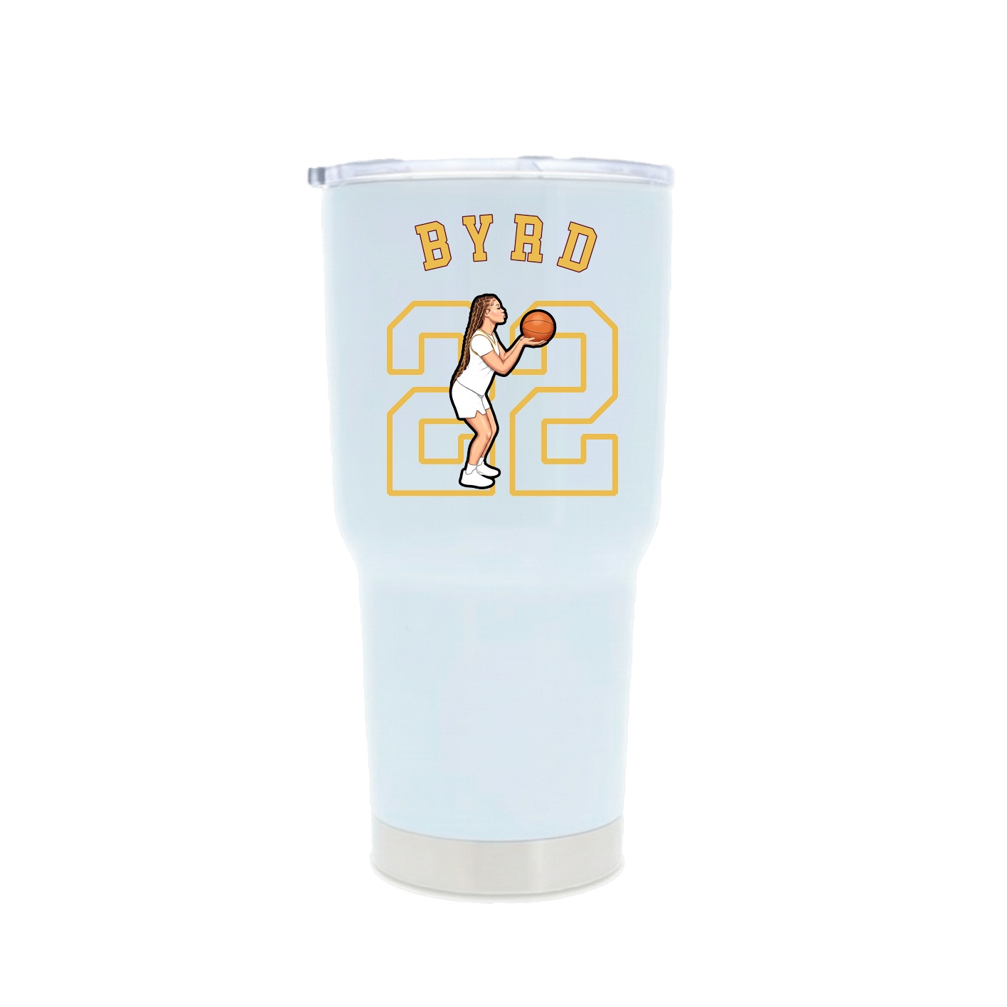 30oz Stainless Steel Tumbler — Shirsey Arch in White