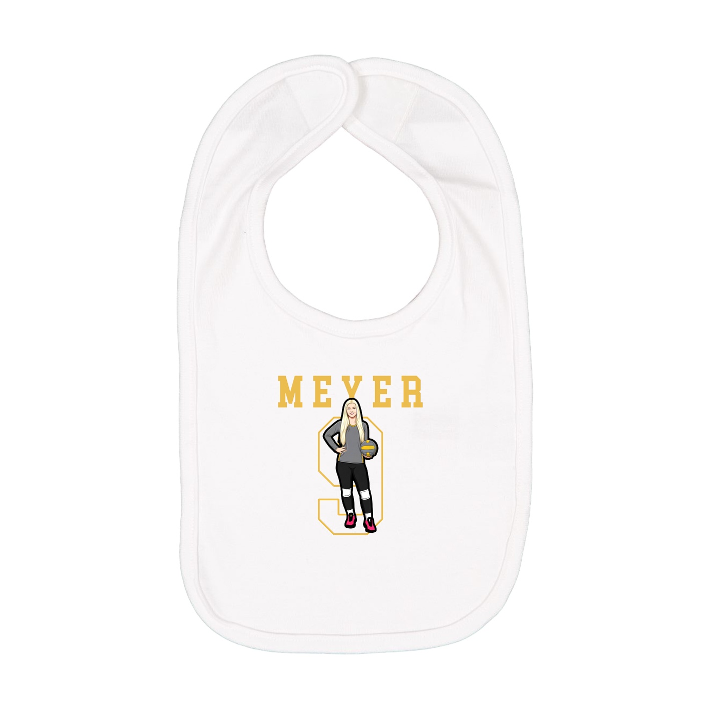 Infant Bib — Shirsey in White
