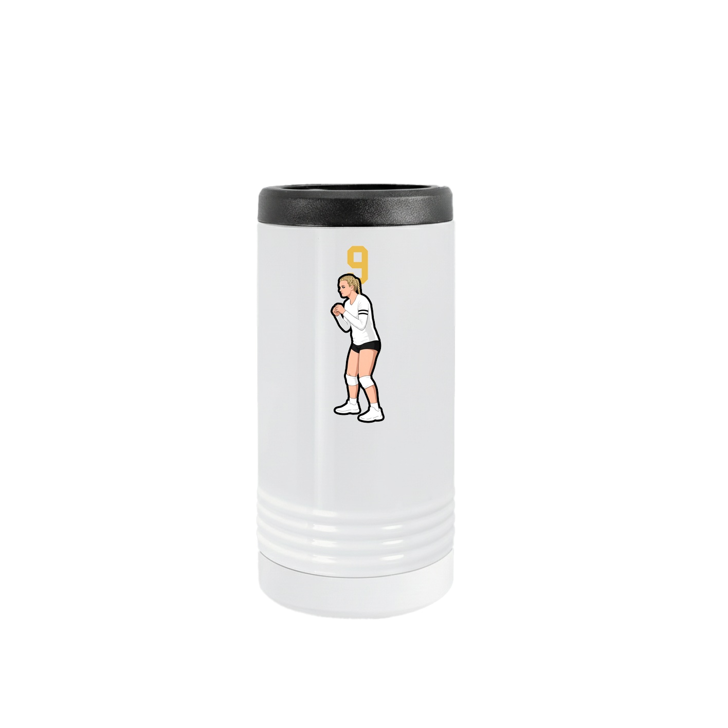 Slim Beverage Holder — Number Top in White