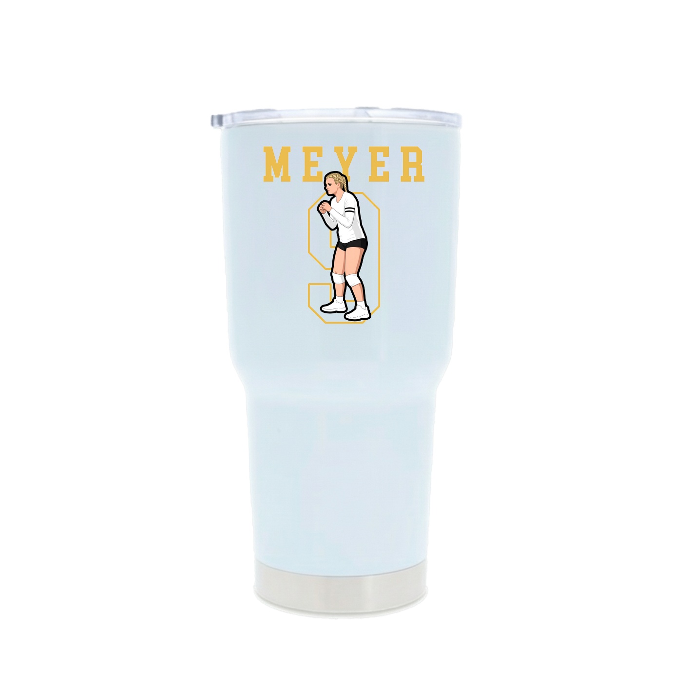 30oz Stainless Steel Tumbler — Shirsey in White