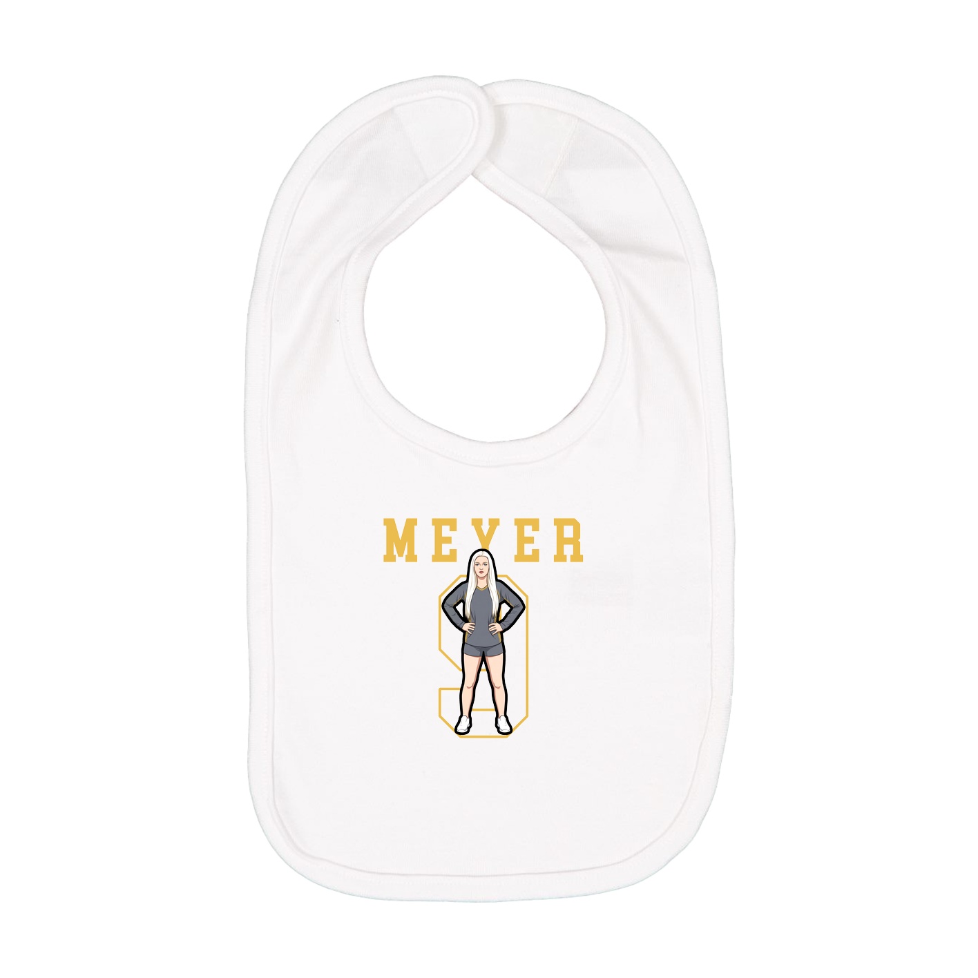 Infant Bib — Shirsey in White