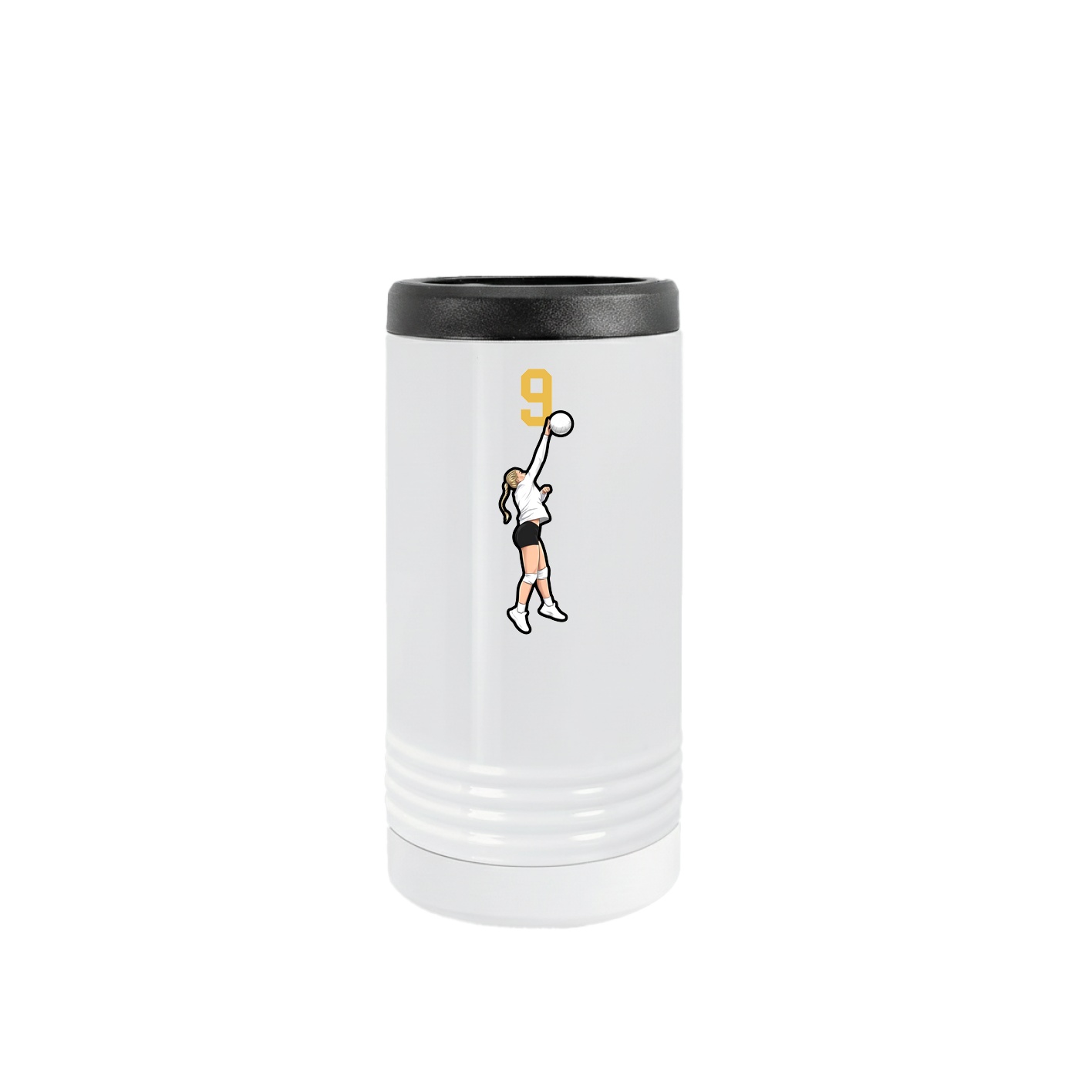 Slim Beverage Holder — Number Top in White