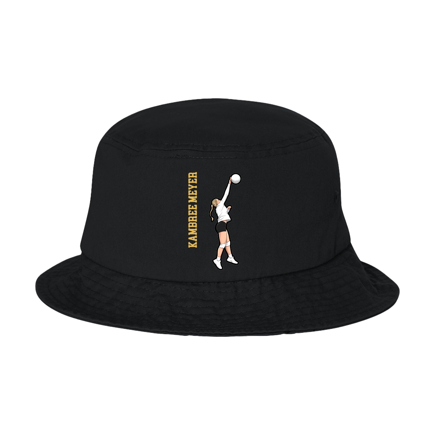 Bucket Cap — Name Vertical in Black