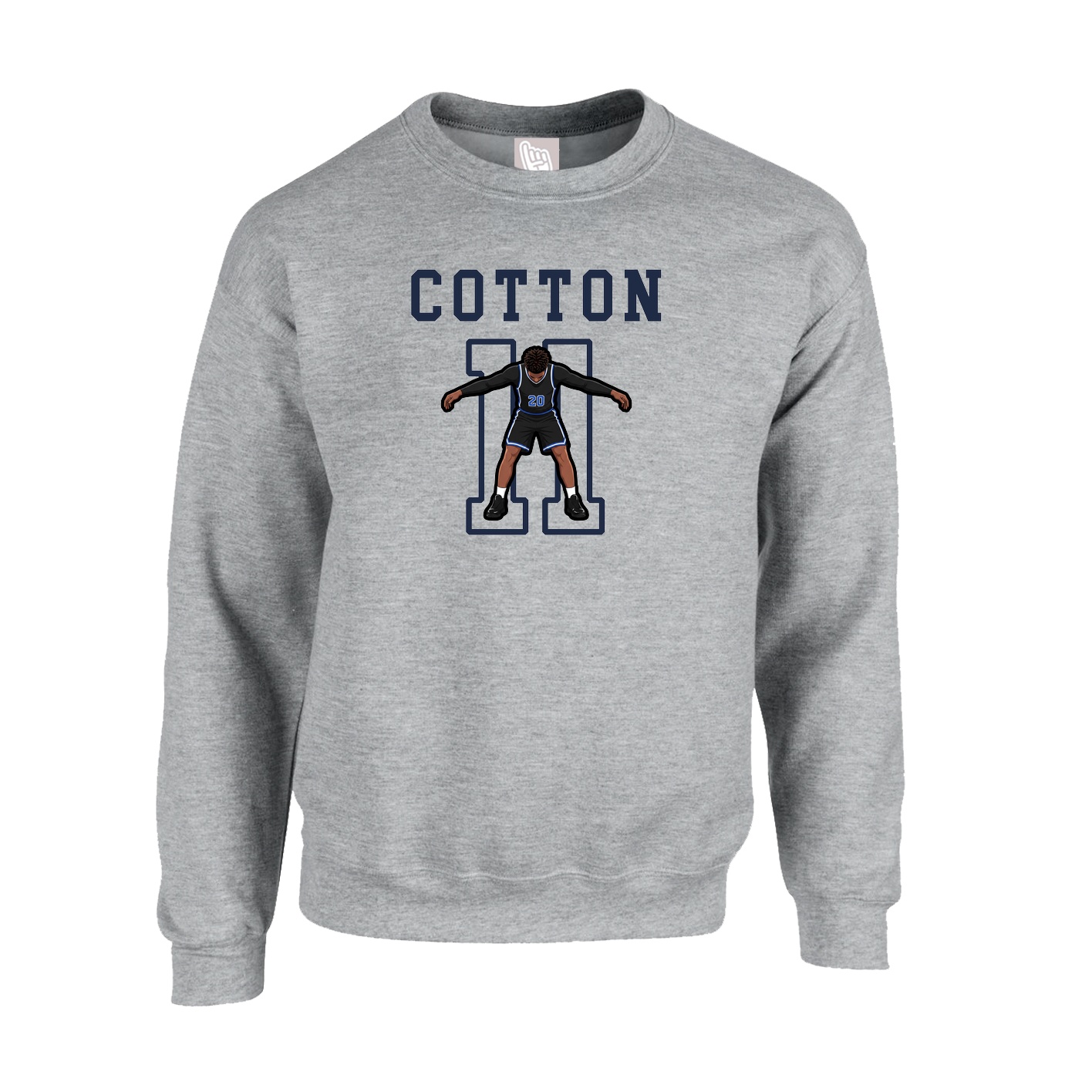 Fleece Crew — Shirsey in Grey