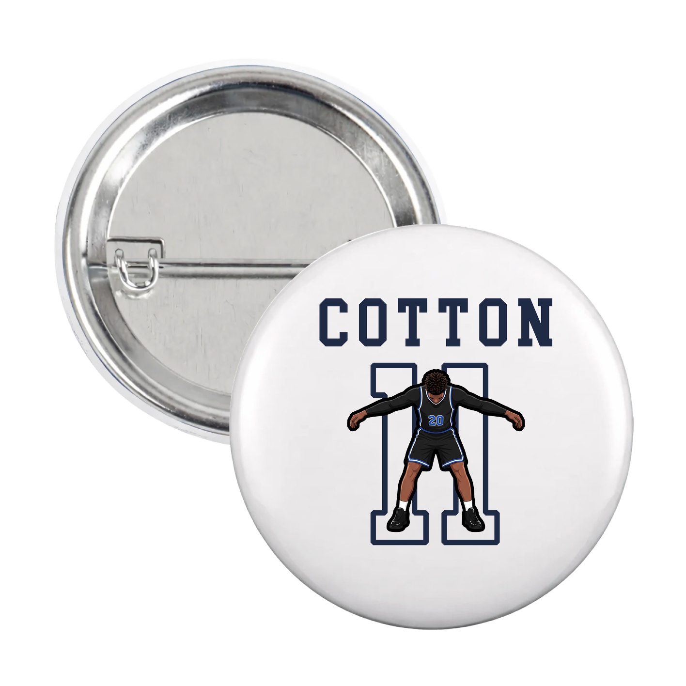 Game Day Button — Shirsey in White