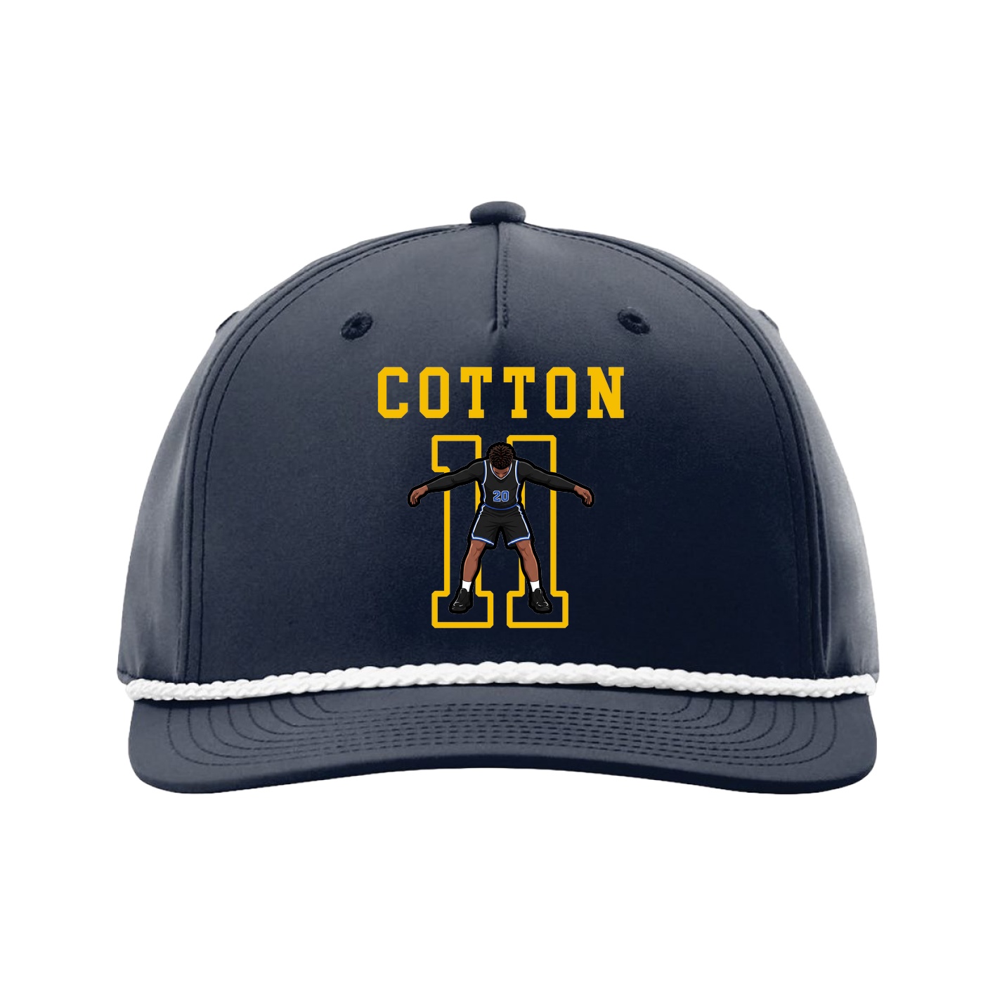 Five-Panel Classic Rope Cap — Shirsey in Navy