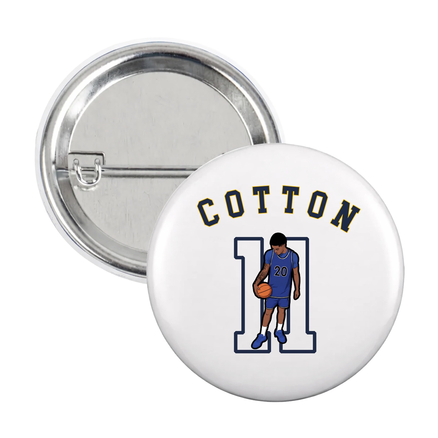 Game Day Button — Shirsey Arch in White