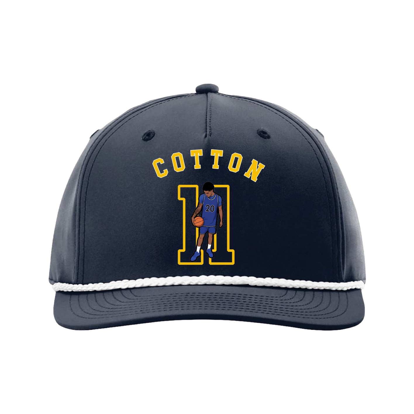Five-Panel Classic Rope Cap — Shirsey Arch in Navy