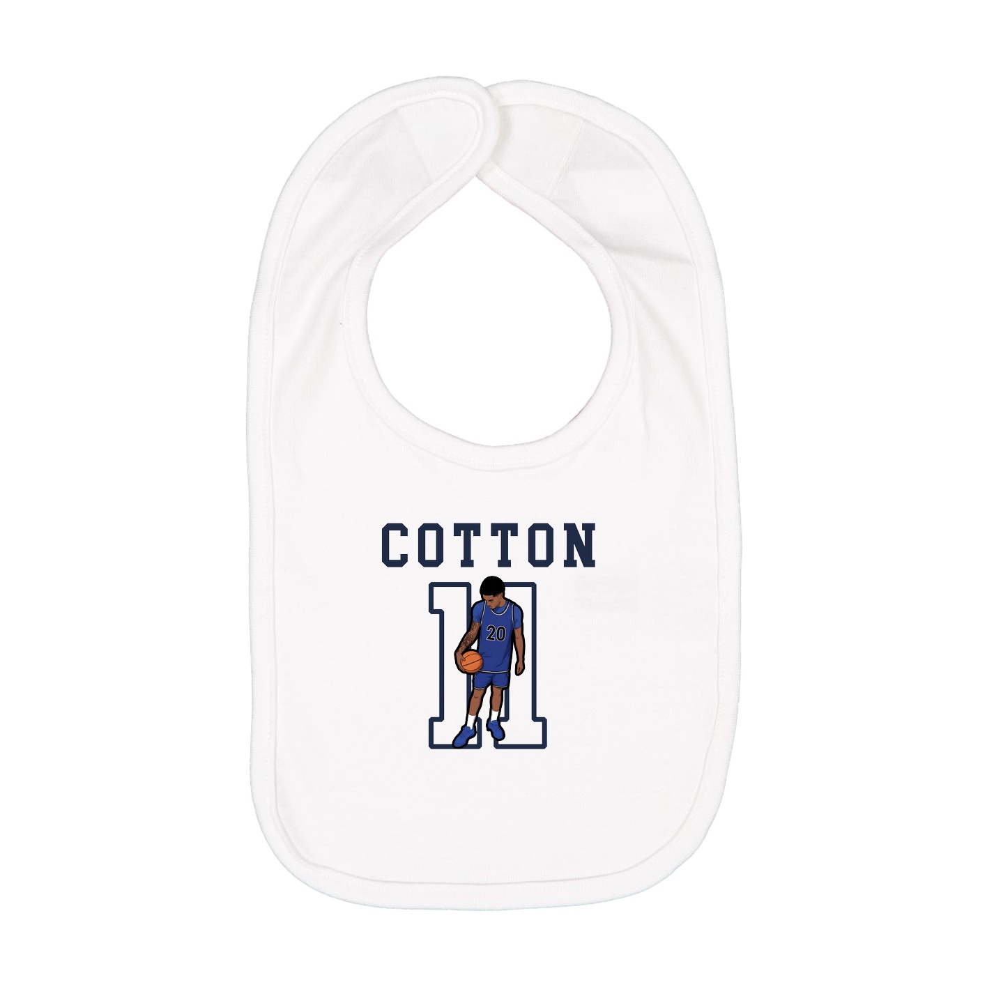 Infant Bib — Shirsey in White
