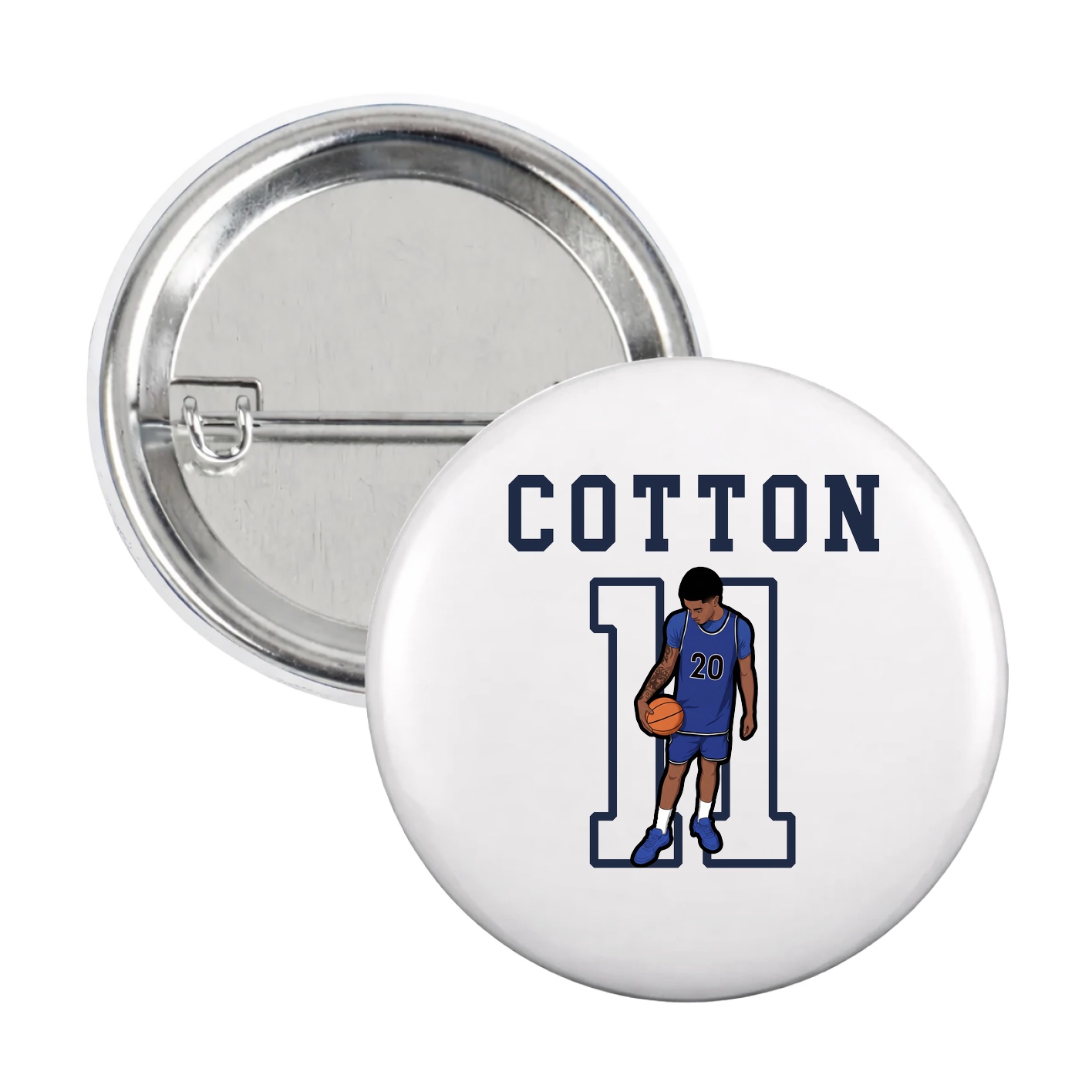 Game Day Button — Shirsey in White