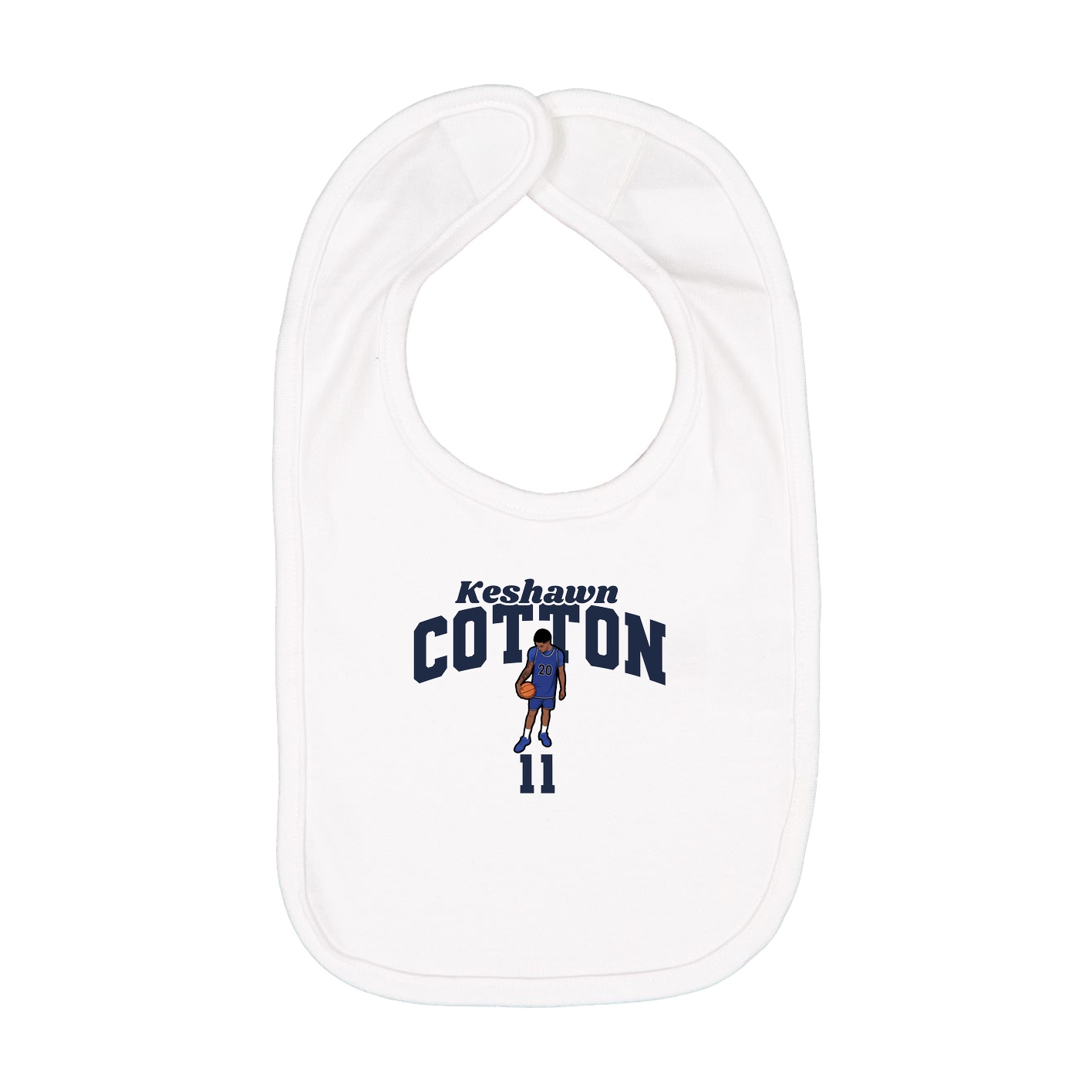 Infant Bib — Signature Arch in White