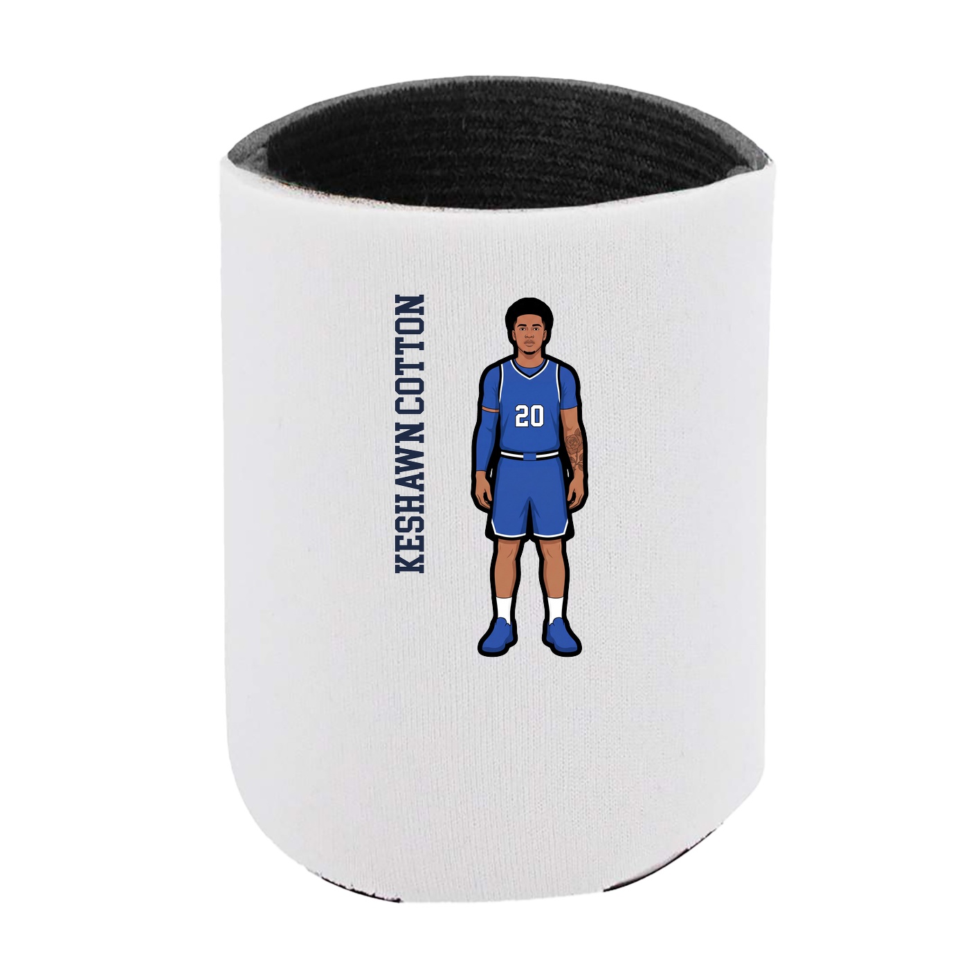 Can Holder — Name Vertical in White