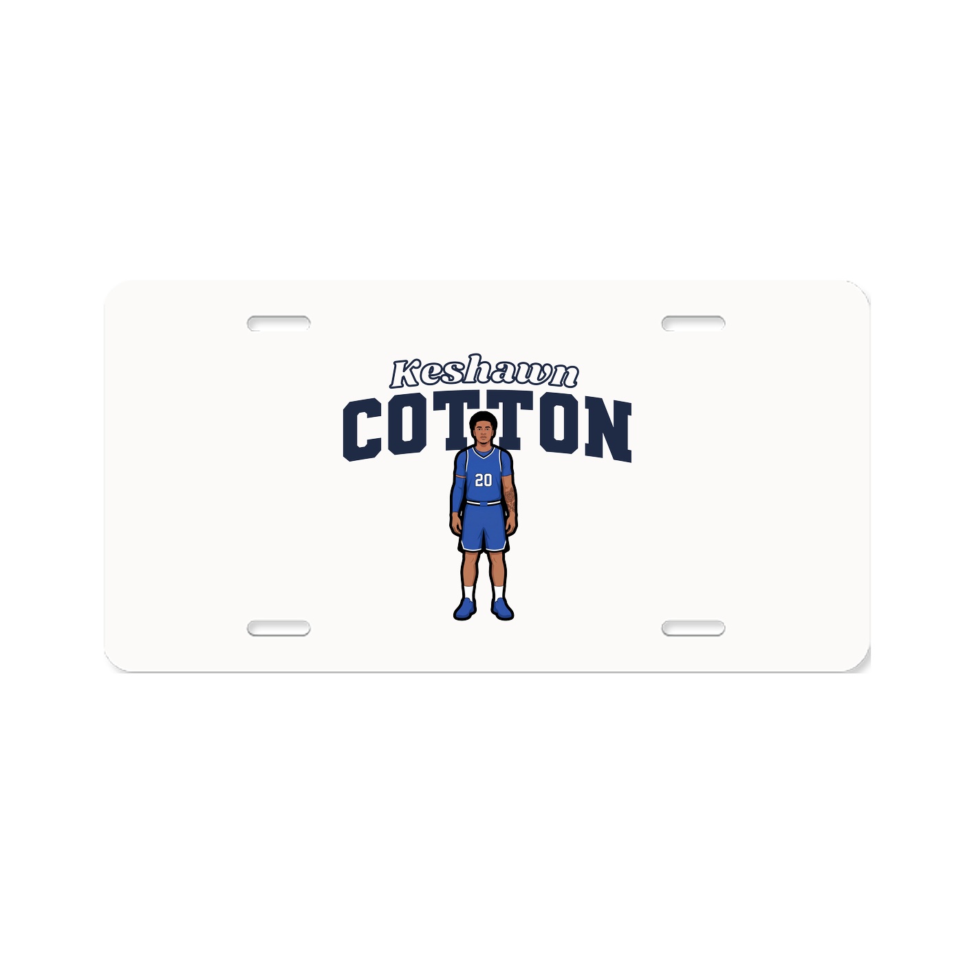 License Plate — Name Arch in Classic