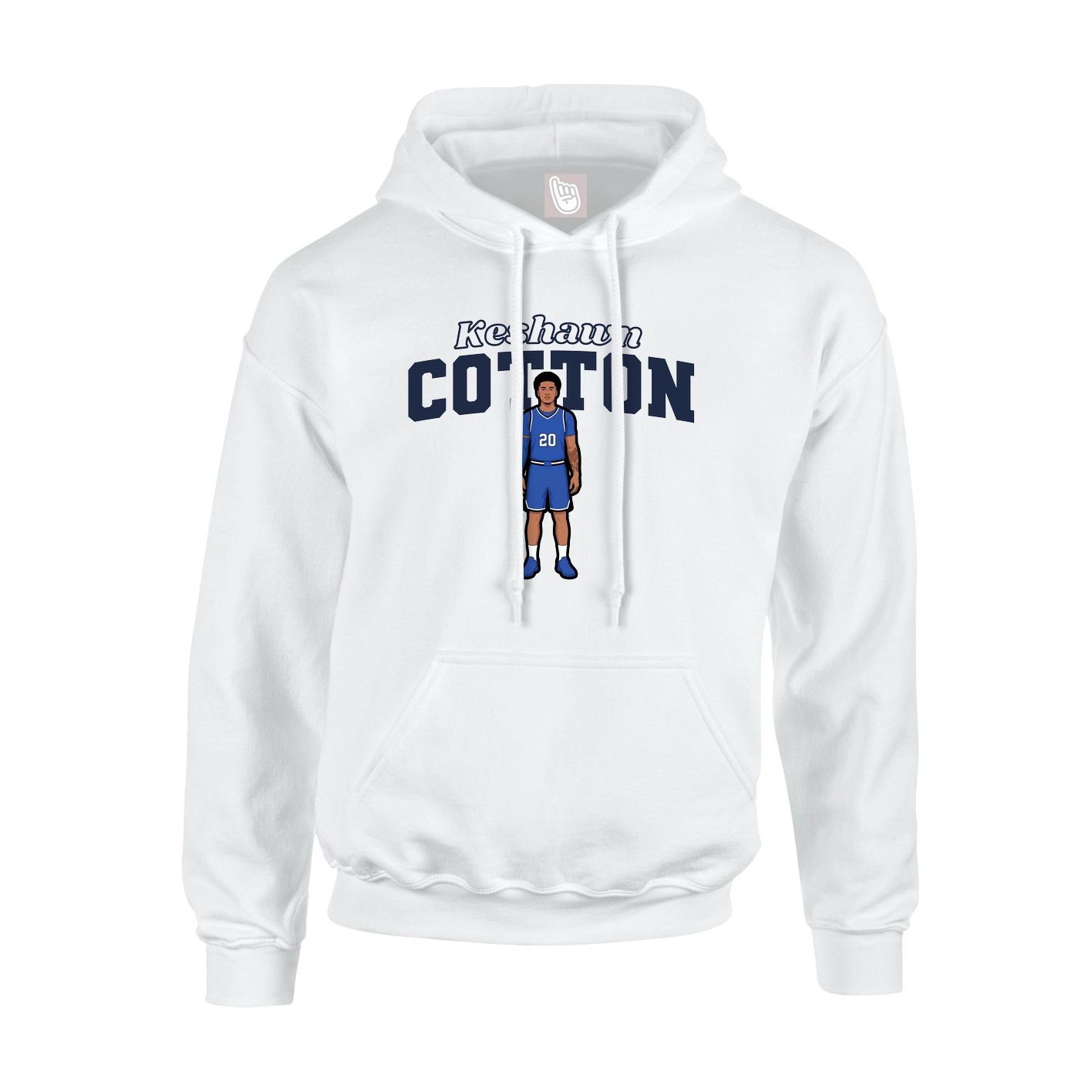 Hoodie — Name Arch in White
