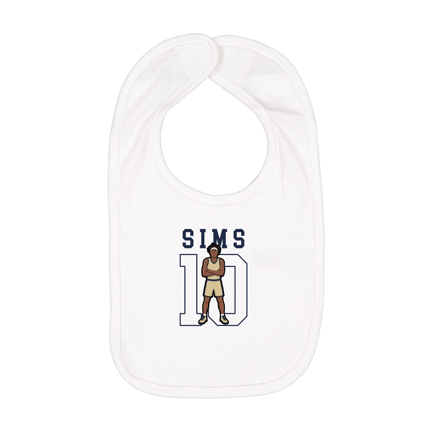 Infant Bib — Shirsey in White