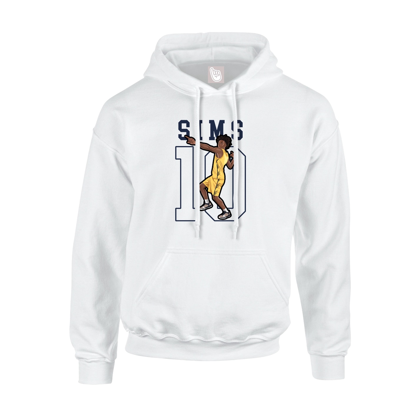 Hoodie — Shirsey in White