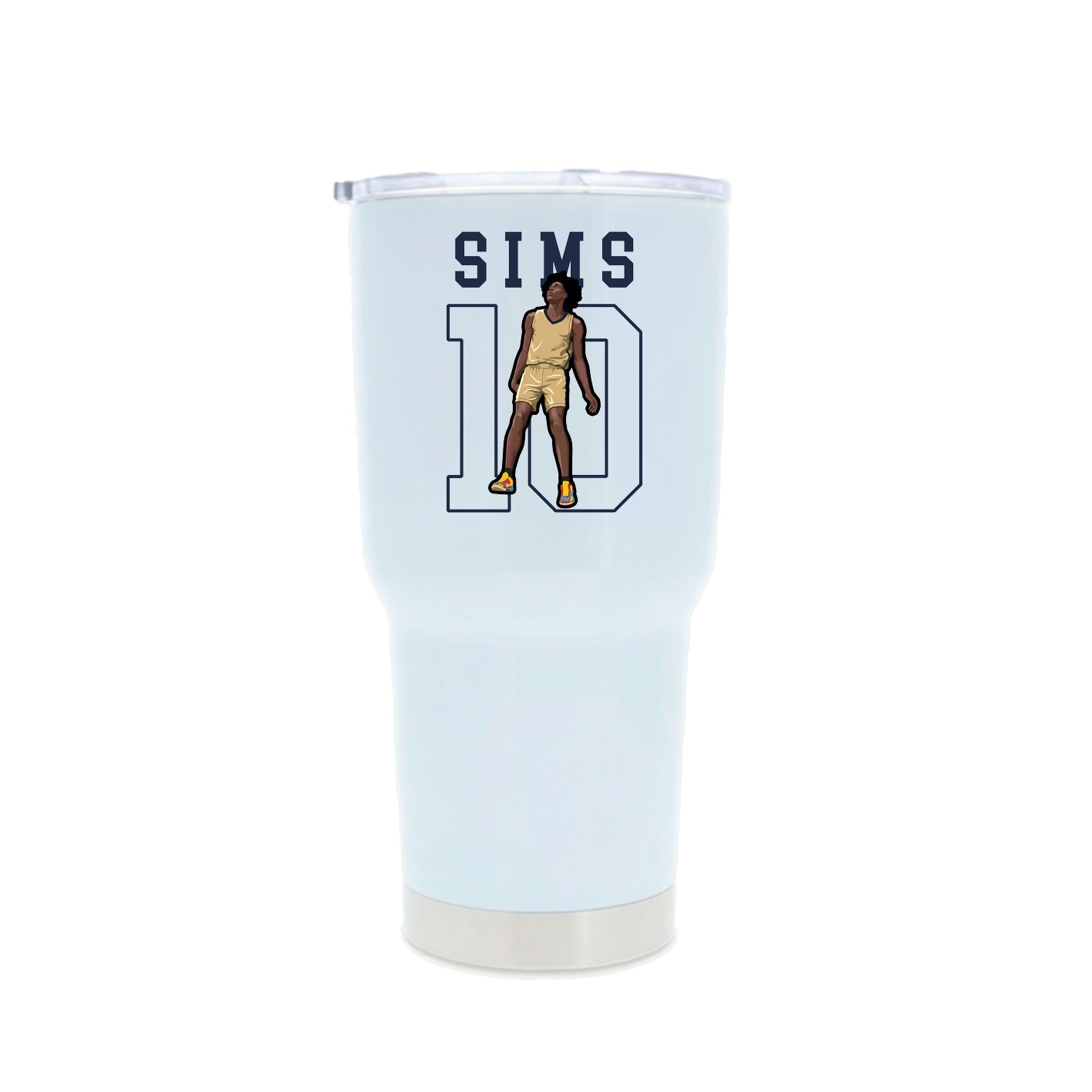 30oz Stainless Steel Tumbler — Shirsey in White
