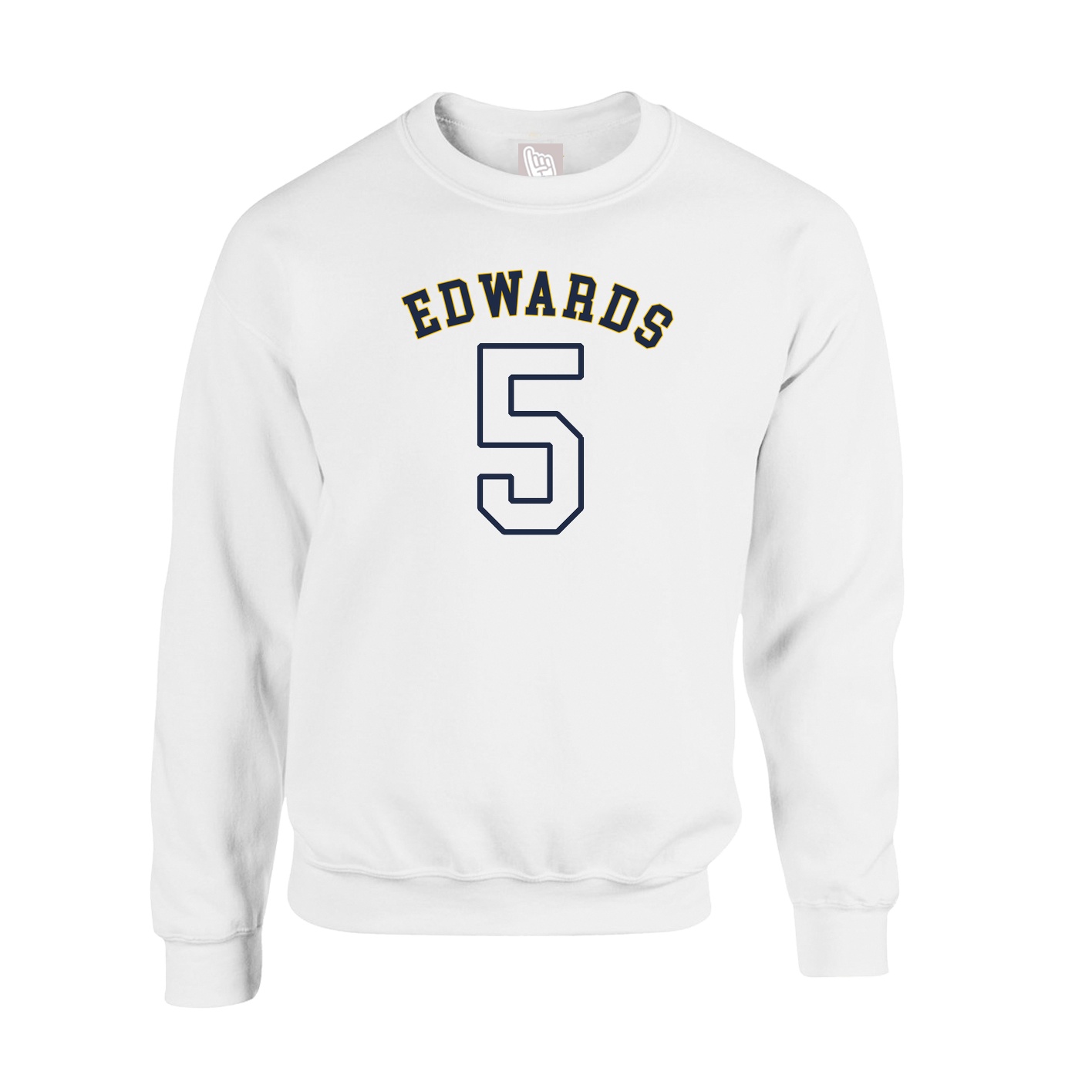Fleece Crew — Shirsey Arch in White