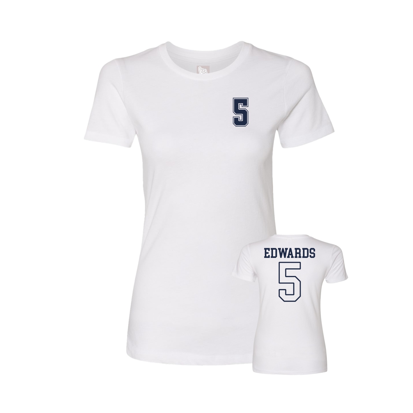 Womens Tee — Chest Back in White