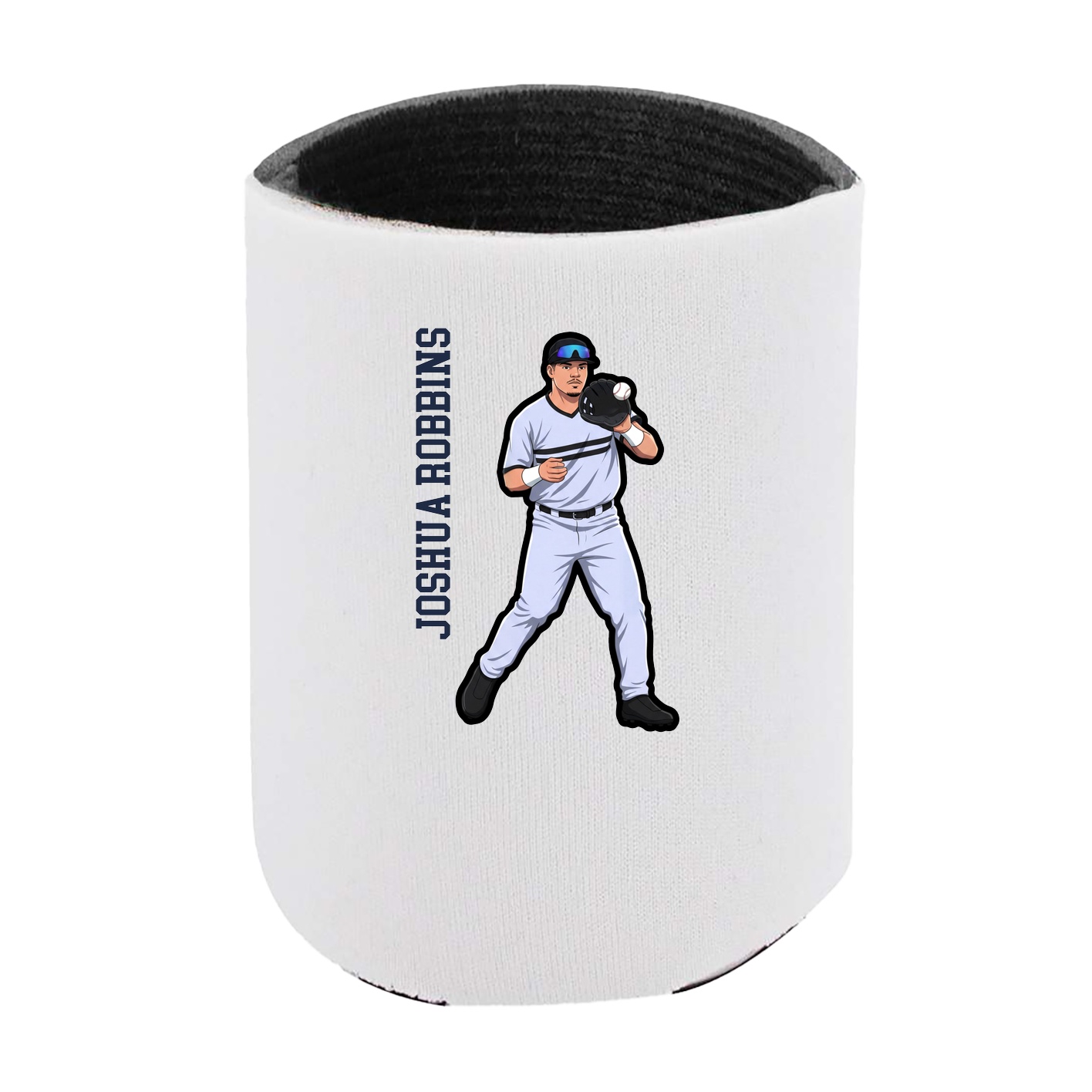 Can Holder — Name Vertical in White
