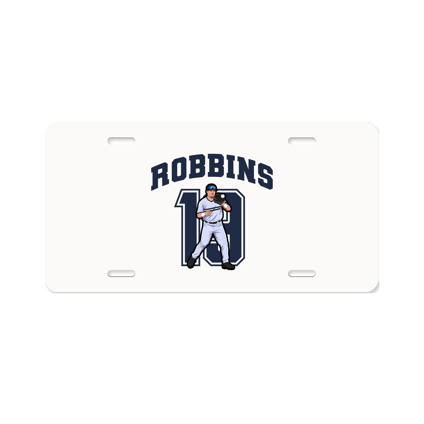 License Plate — Number in Classic