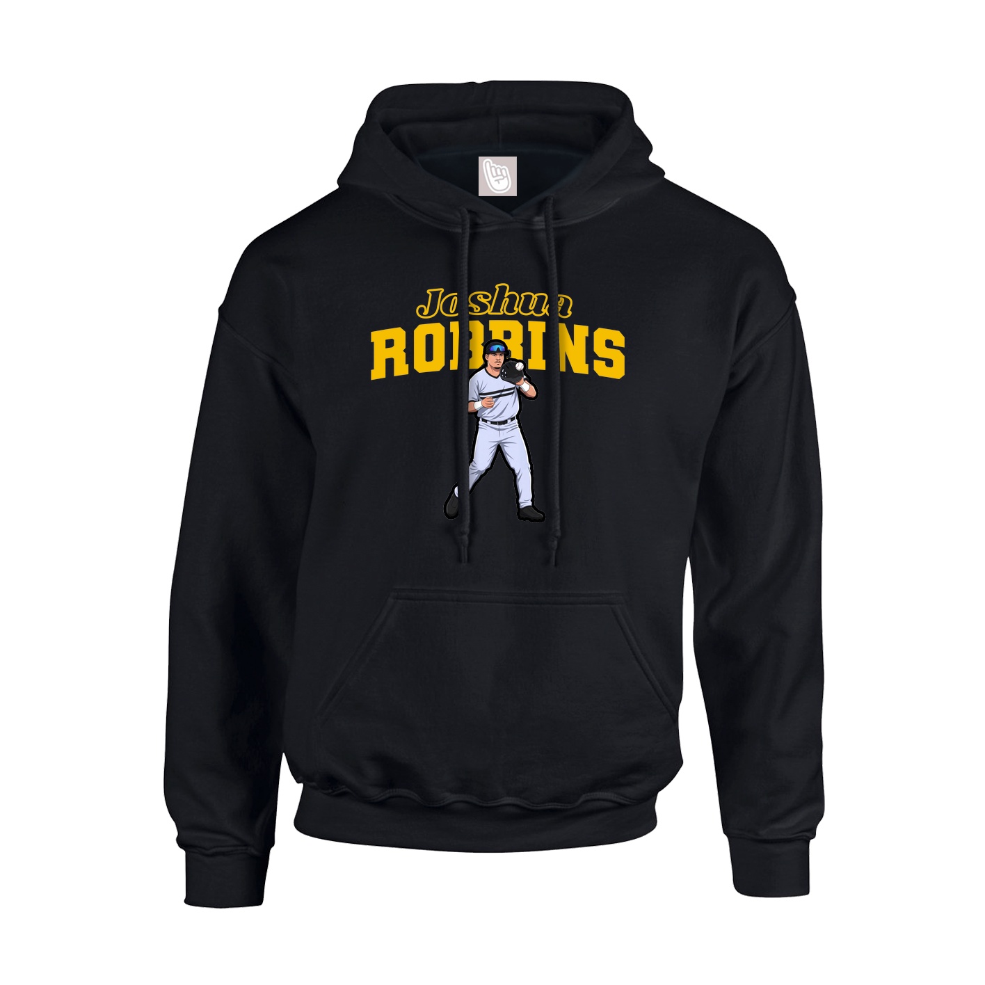 Hoodie — Name Arch in Black