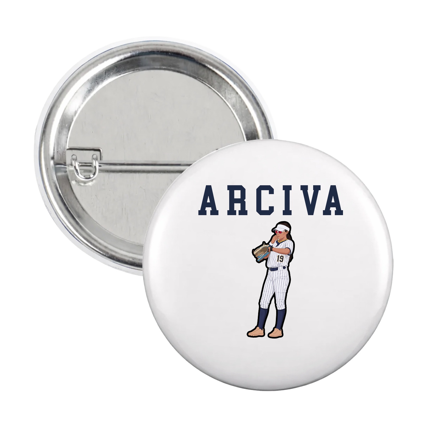 Game Day Button — Shirsey in White