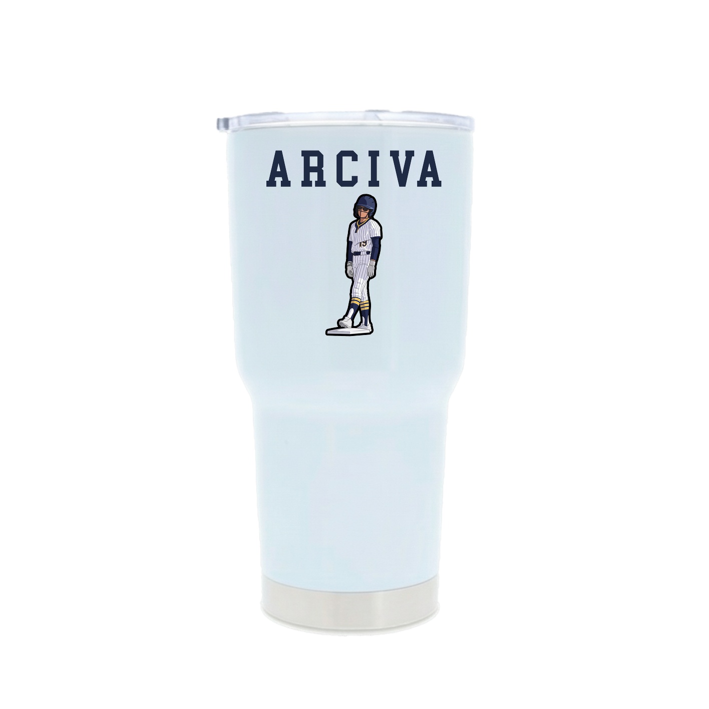 30oz Stainless Steel Tumbler — Shirsey in White