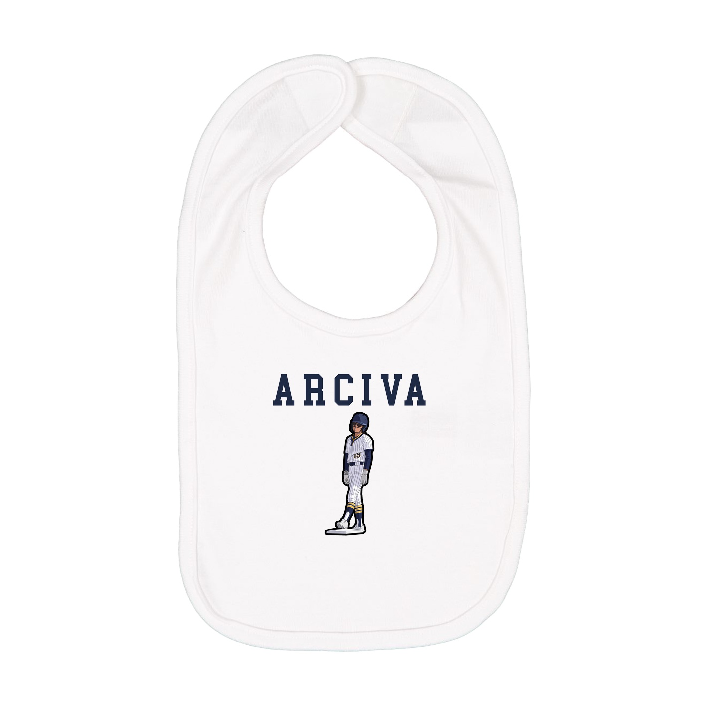 Infant Bib — Shirsey in White