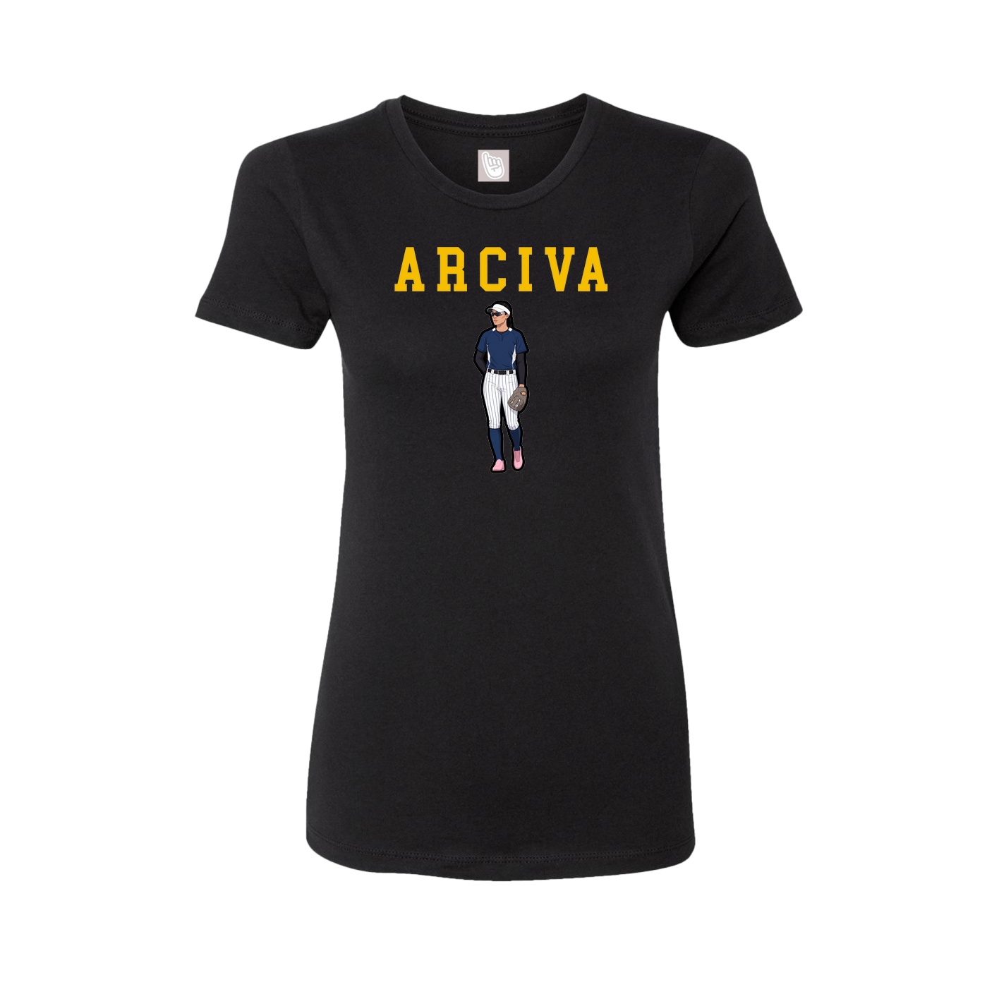 Fitted Women's Tee — Shirsey in Black