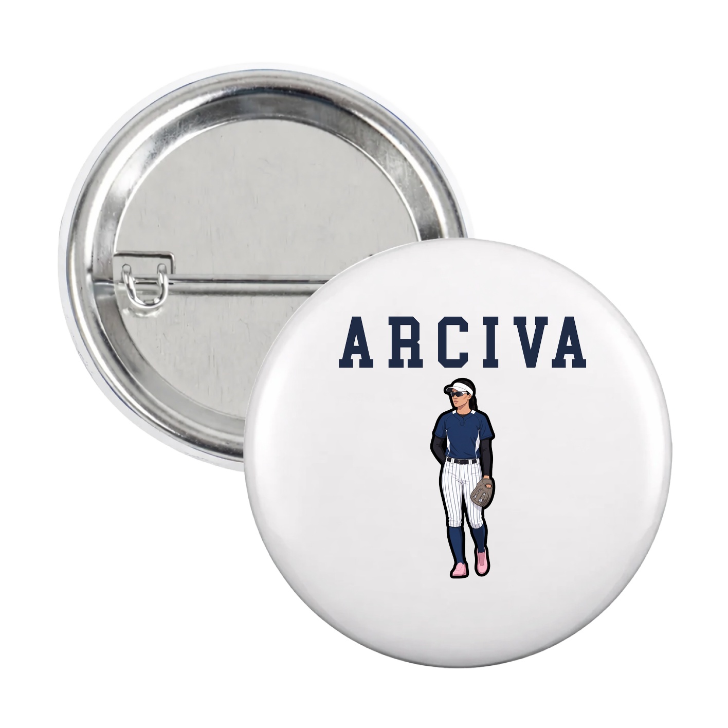 Game Day Button — Shirsey in White